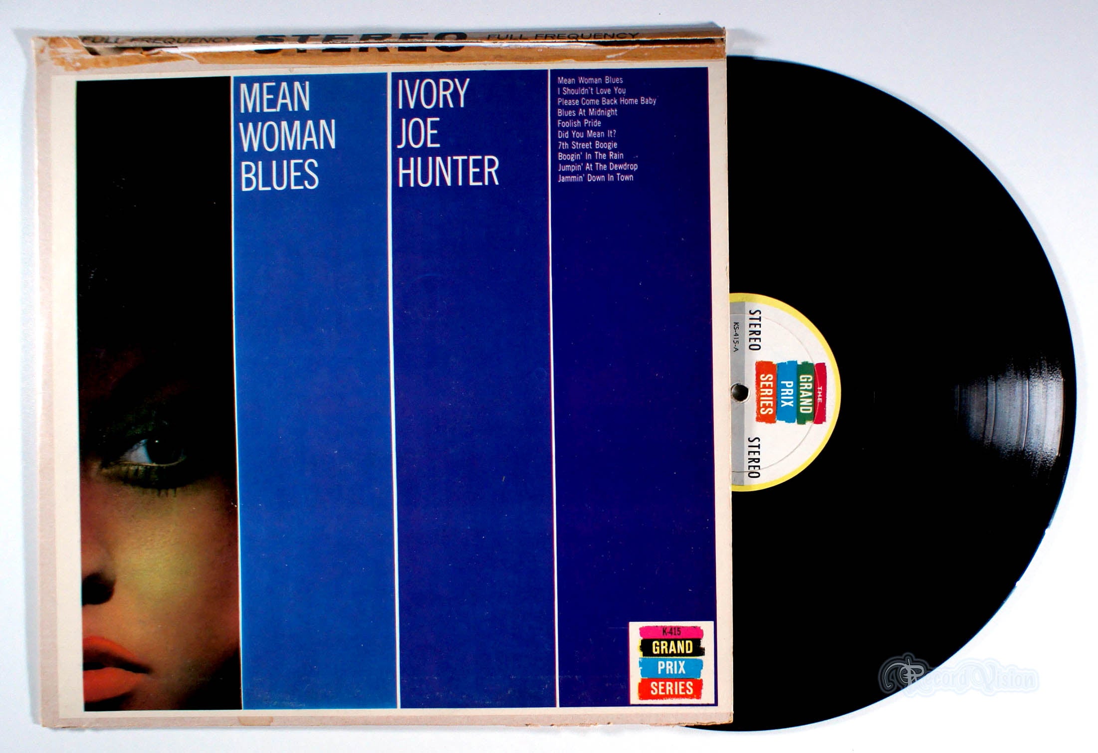 Ivory Joe Hunter - Mean Woman Blues (front cover) Vinyl