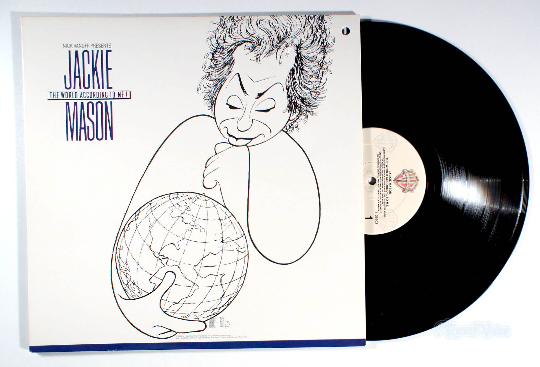 Jackie Mason - The World According to Me (front cover) Vinyl