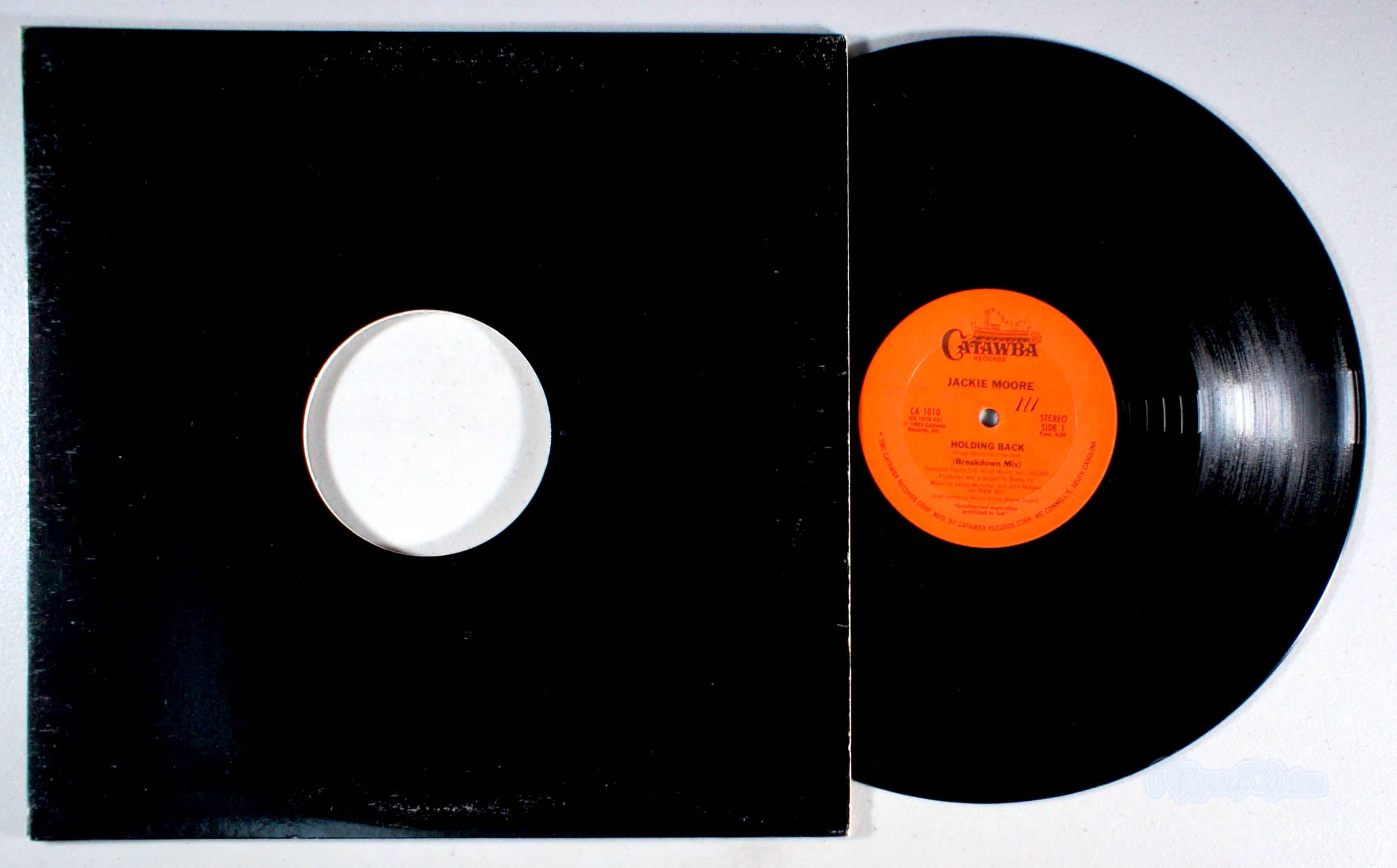 Jackie Moore - Holding Back (front cover) Vinyl