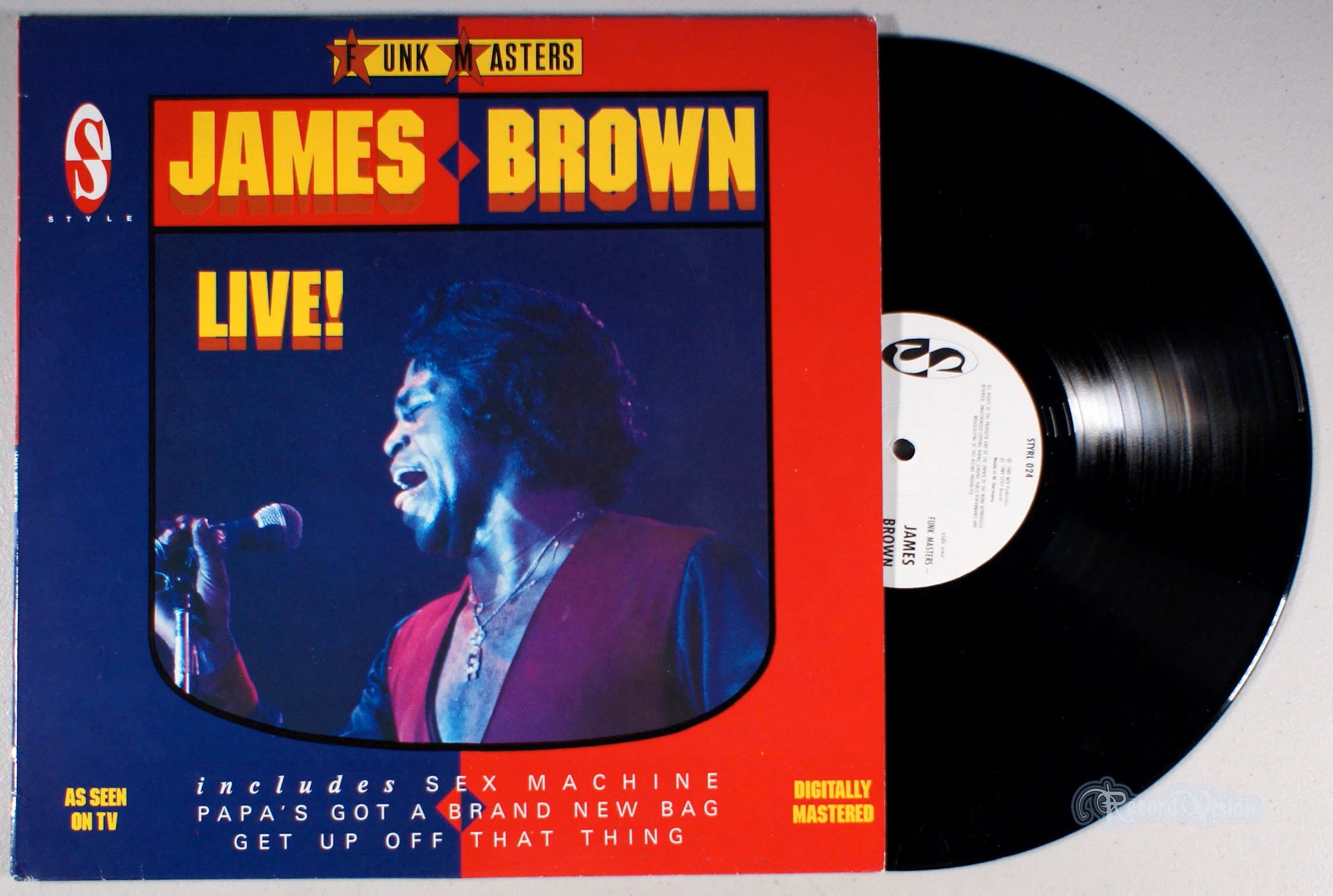 James Brown - Live! (front cover) Vinyl