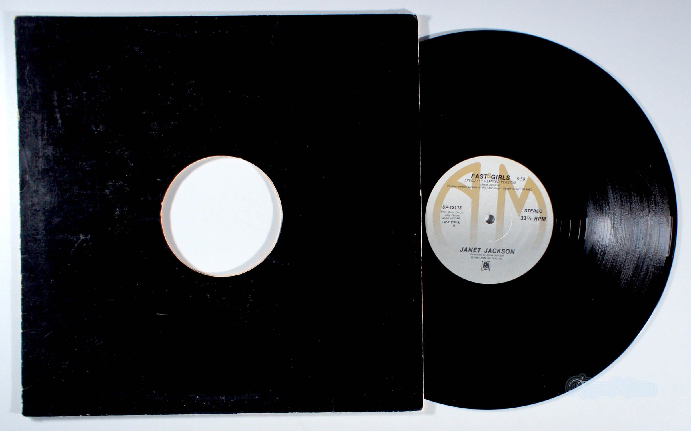 Janet Jackson - Fast Girls (front cover) Vinyl
