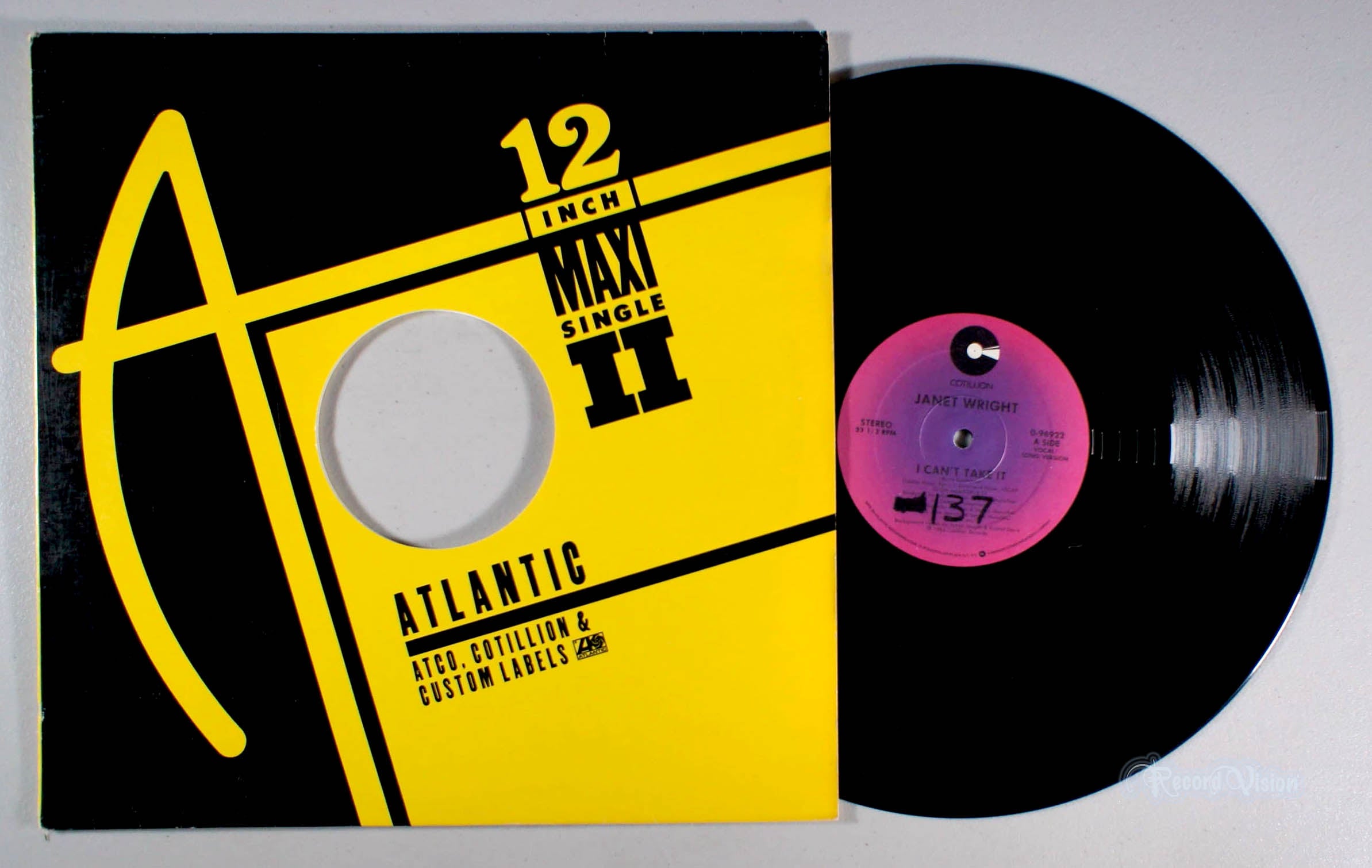 Janet Wright - I Can't Take It (front cover) Vinyl