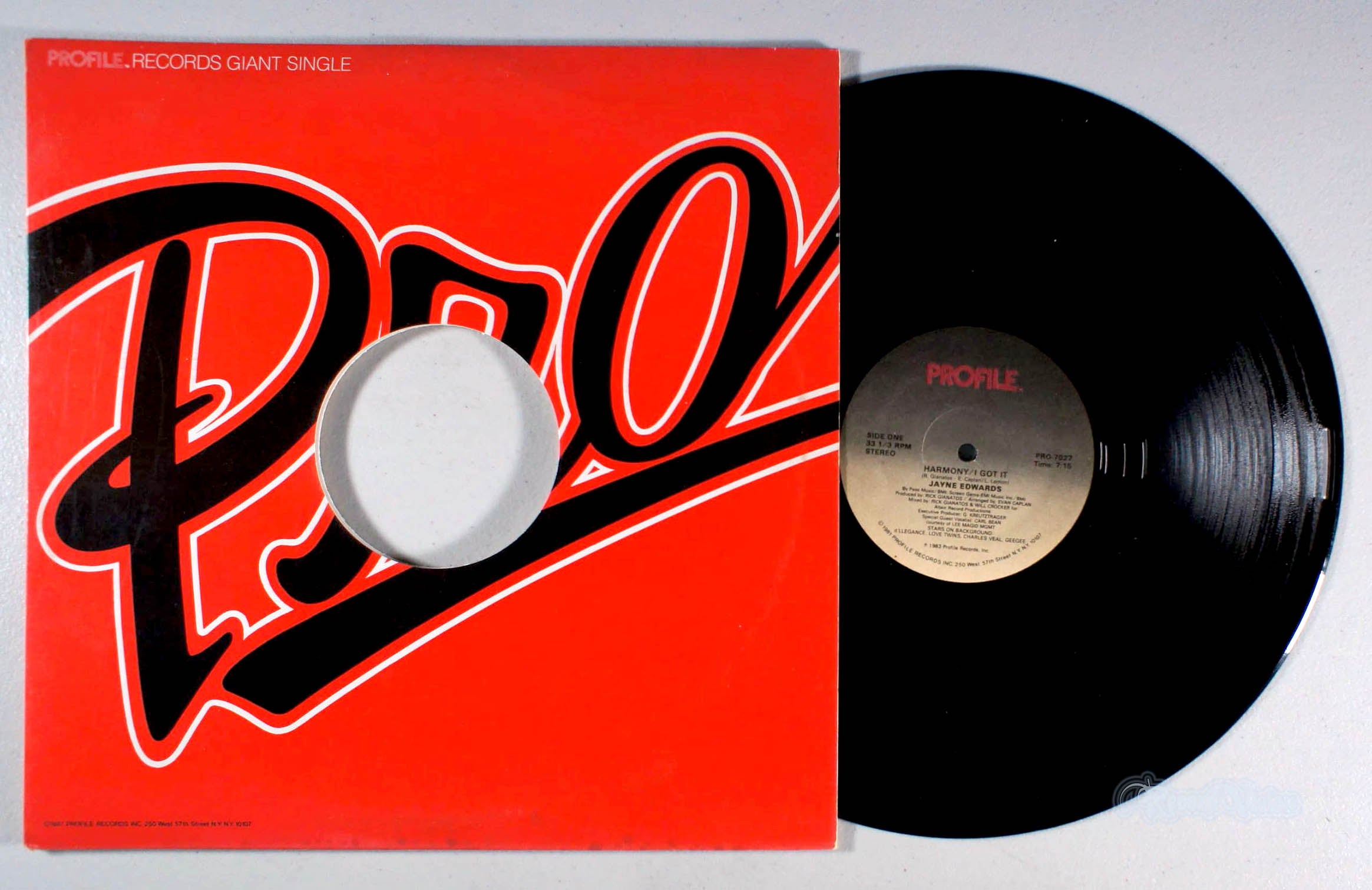 Jayne Edwards - Harmony / I Got It (front cover) Vinyl
