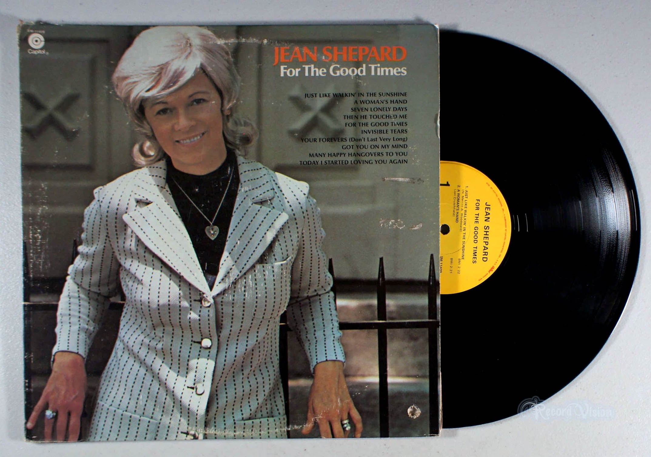 Jean Shepard - For the Good Times (front cover) Vinyl
