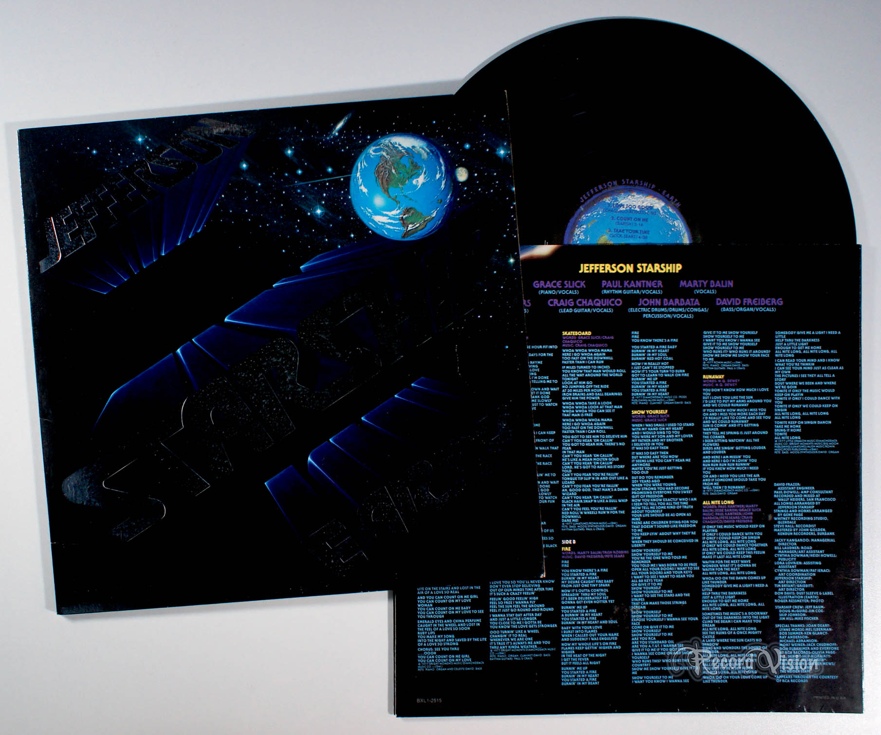 Jefferson Starship - Earth (front cover) Vinyl