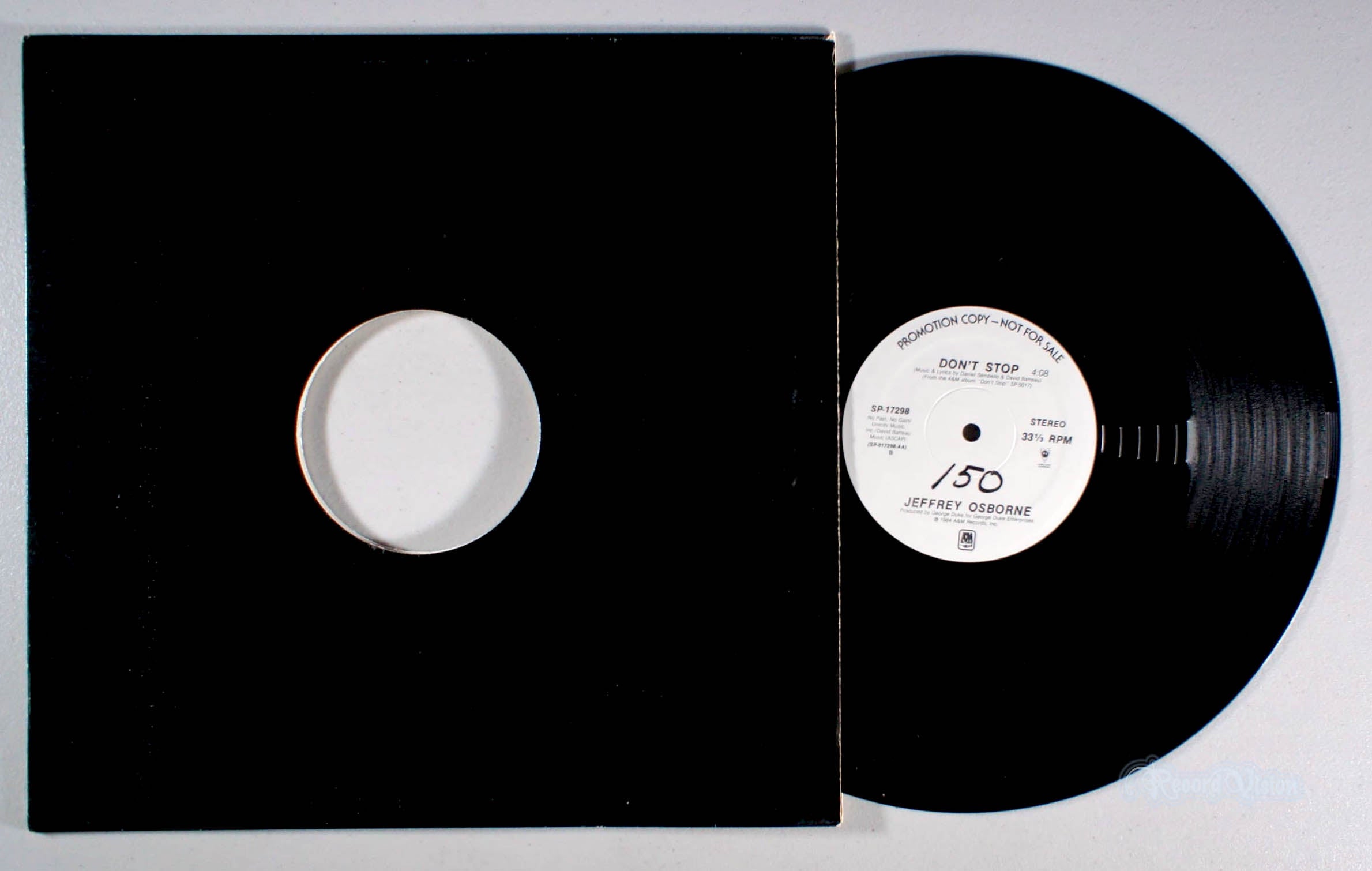 Jeffrey Osborne - Don't Stop (12" Single) (front cover) Vinyl