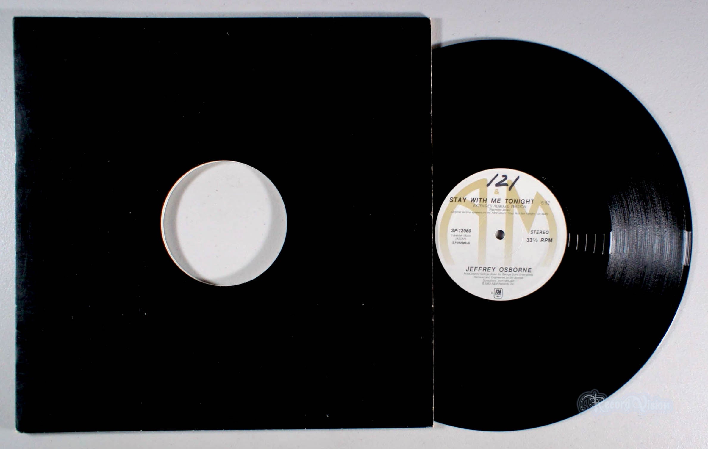 Jeffrey Osborne - Stay With Me Tonight (12" Single) (front cover) Vinyl