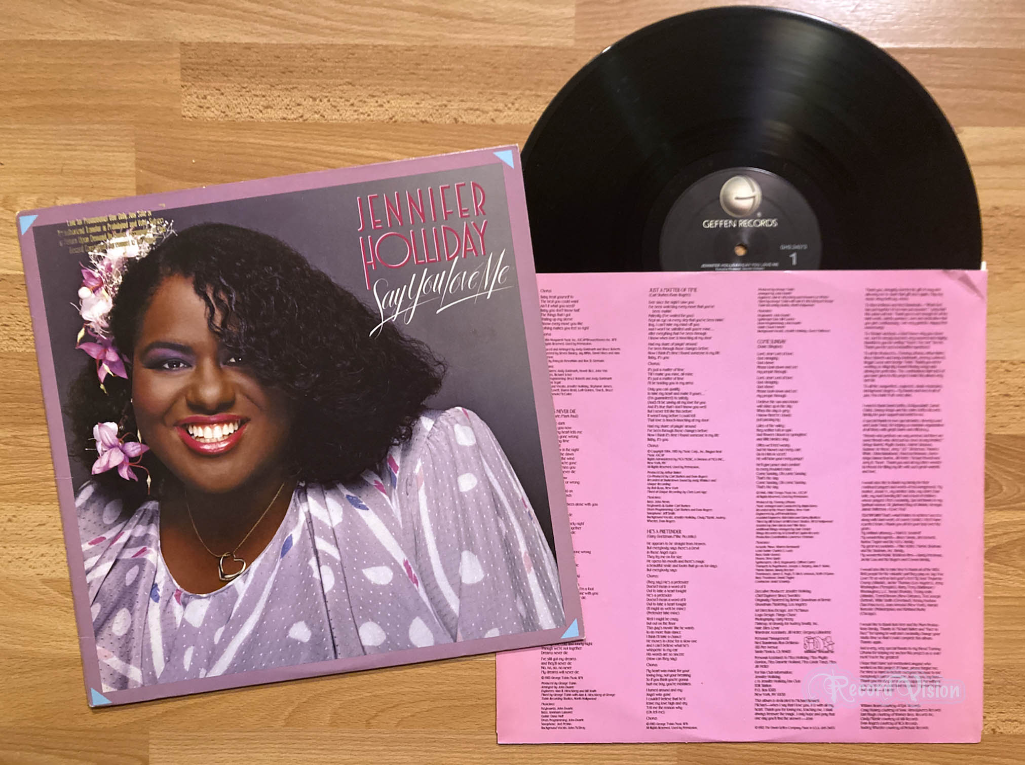 Jennifer Holliday - Say You Love Me (front cover) Vinyl