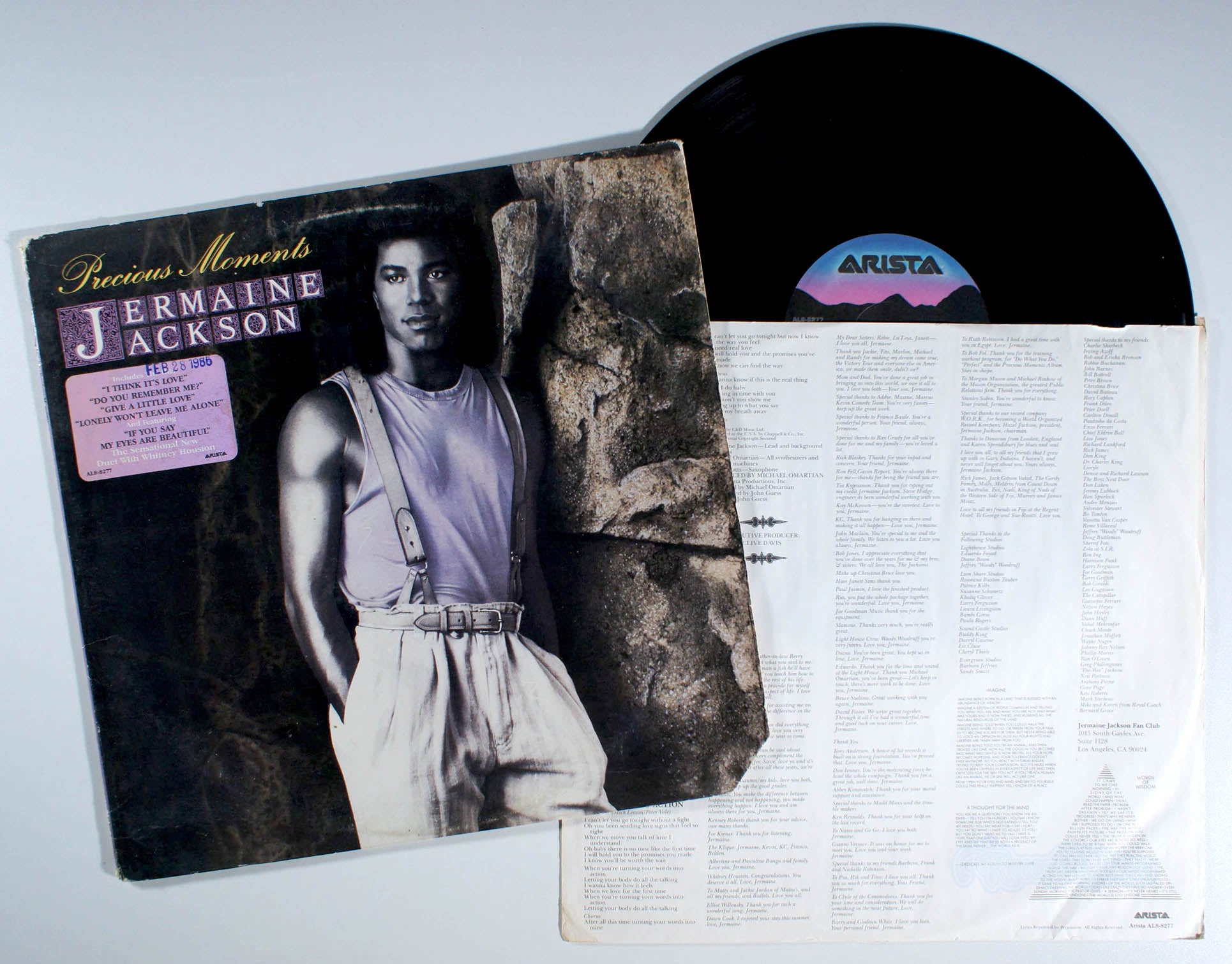 Jermaine Jackson - Precious Moments (front cover) Vinyl
