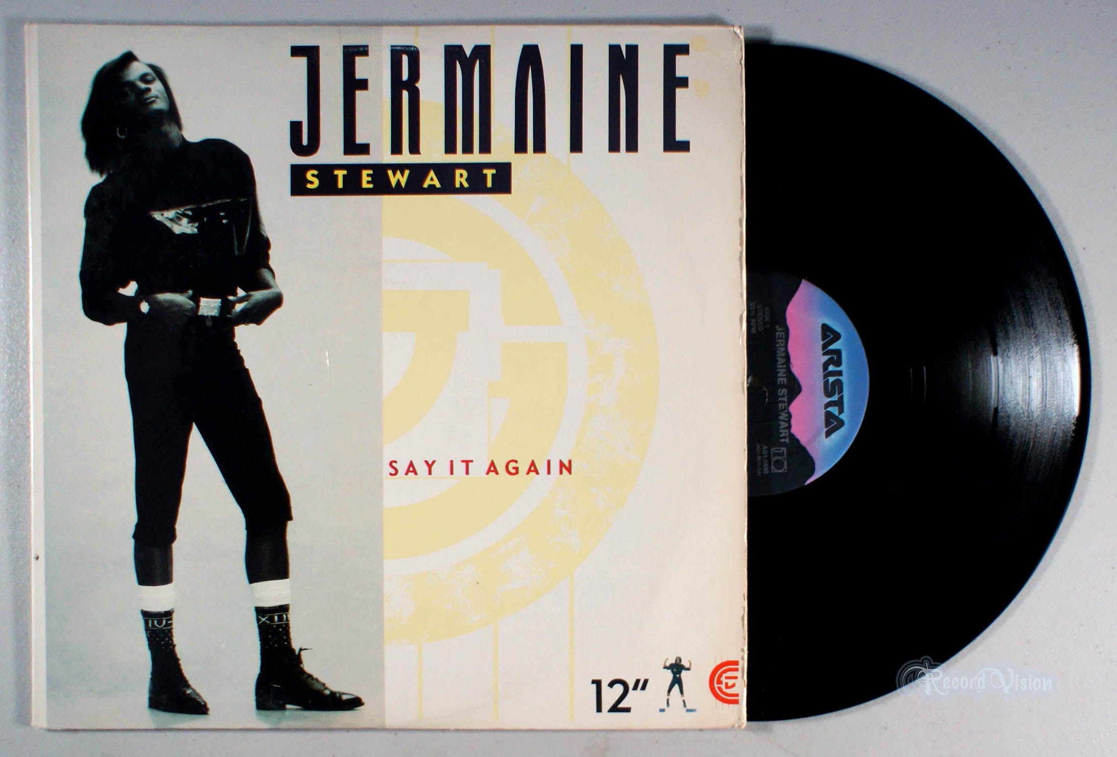 Jermaine Stewart - Say it Again (12" Single) (front cover) Vinyl