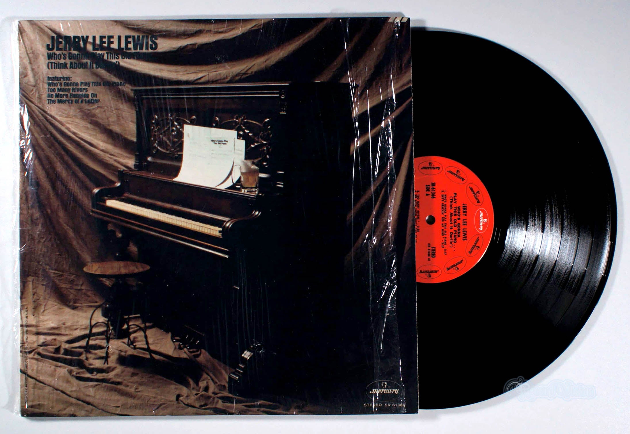 Jerry Lee Lewis - Who's Gonna Play This Old Piano (front cover) Vinyl