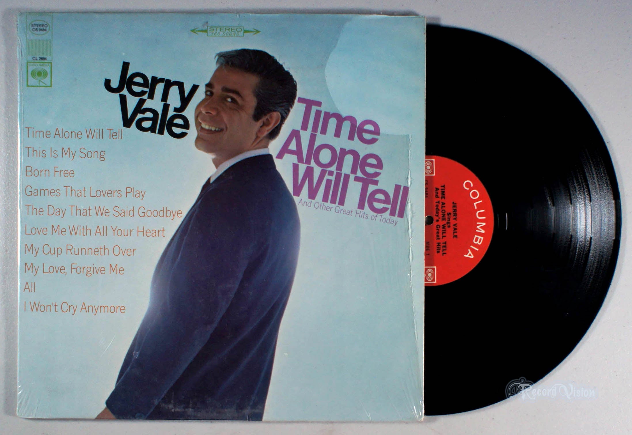 Jerry Vale - Time Alone Will Tell (front cover) Vinyl