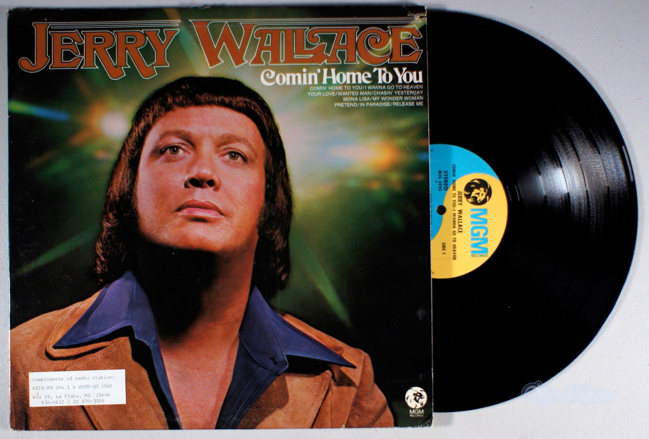 Jerry Wallace - Comin' Home to You (front cover) Vinyl