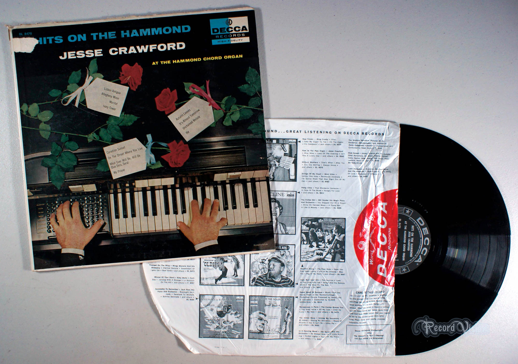 Jesse Crawford - Hits on the Hammond (front cover) Vinyl