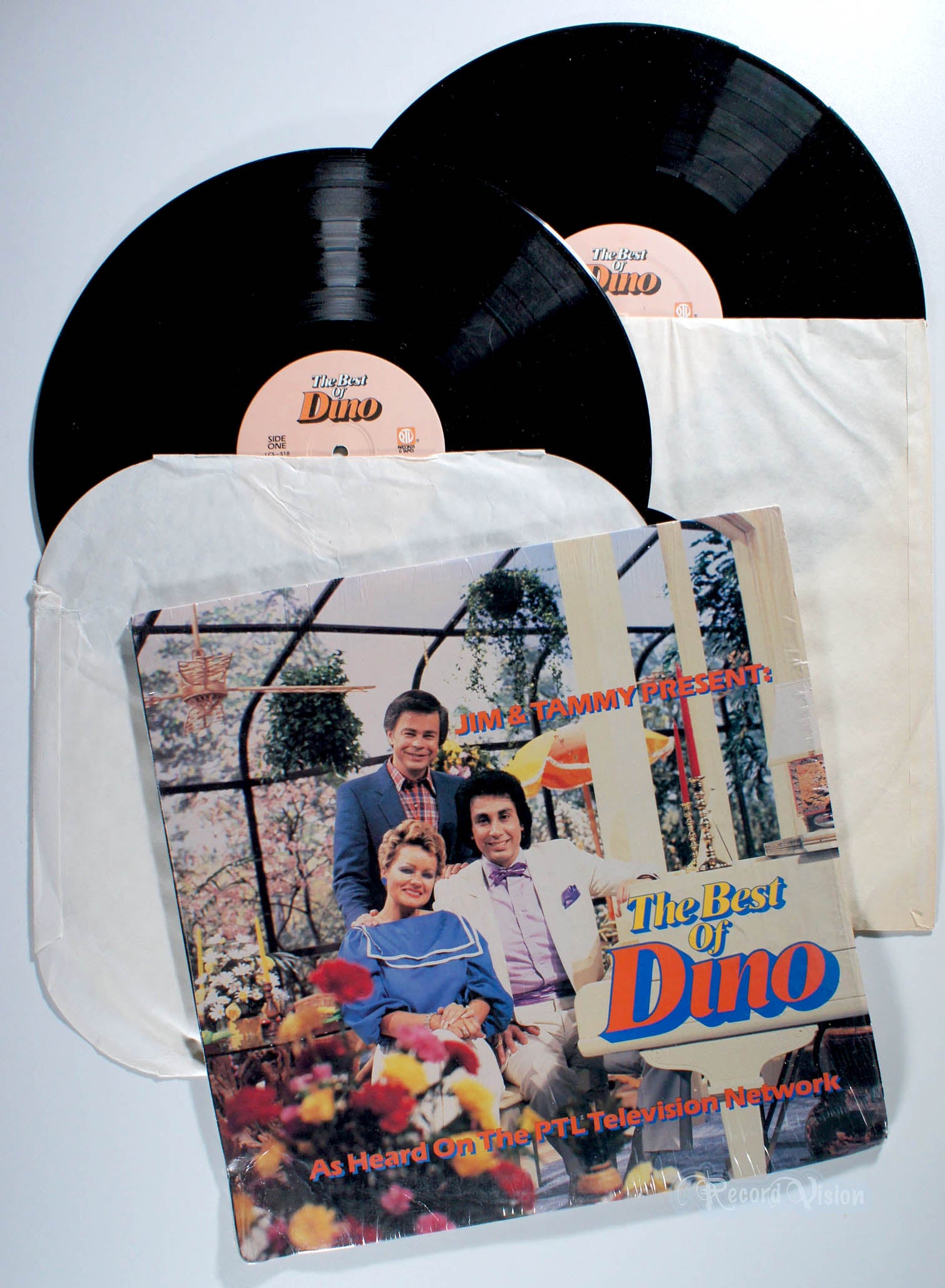 Jim and Tammy Faye Bakker - Present: The Best of Dino (front cover) Vinyl