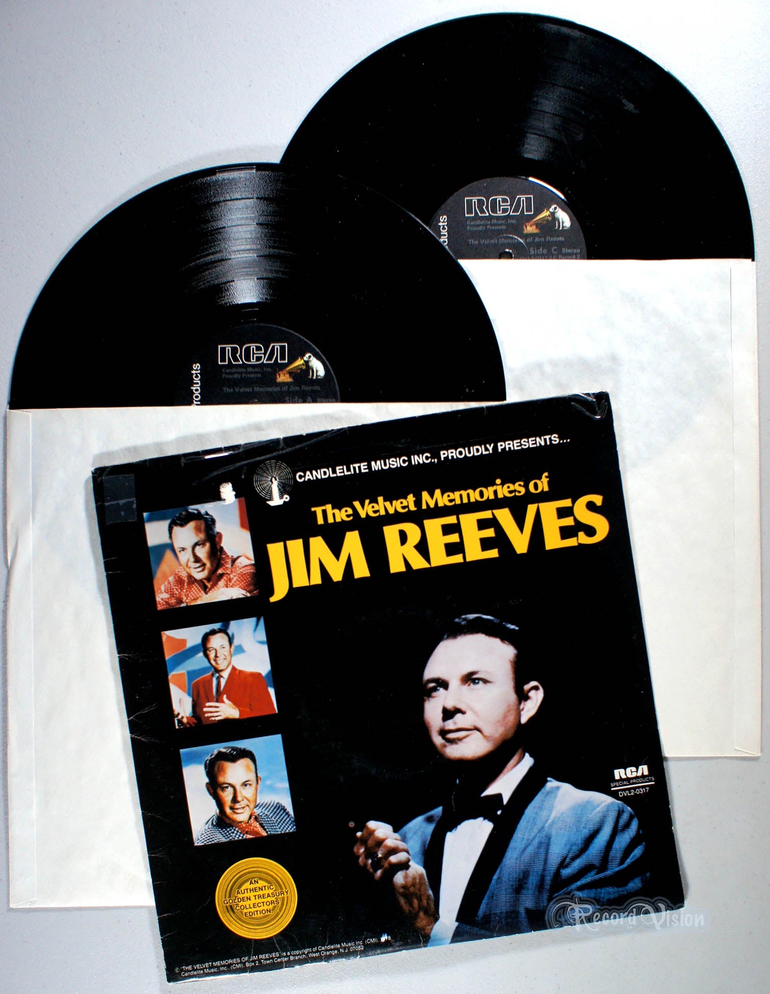 Jim Reeves - The Velvet Memories of (front cover) Vinyl