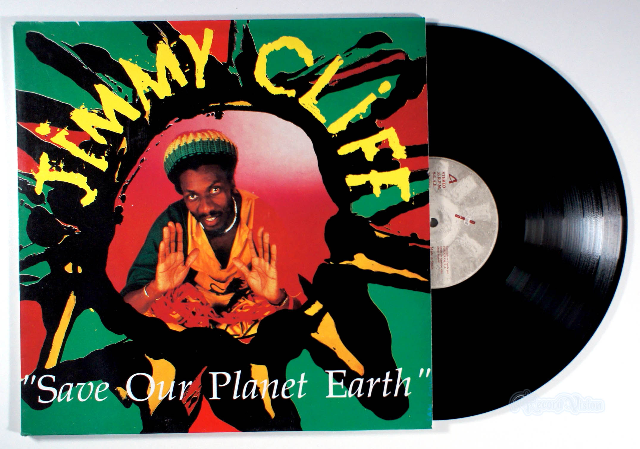 Jimmy Cliff - Save Our Planet Earth (front cover) Vinyl