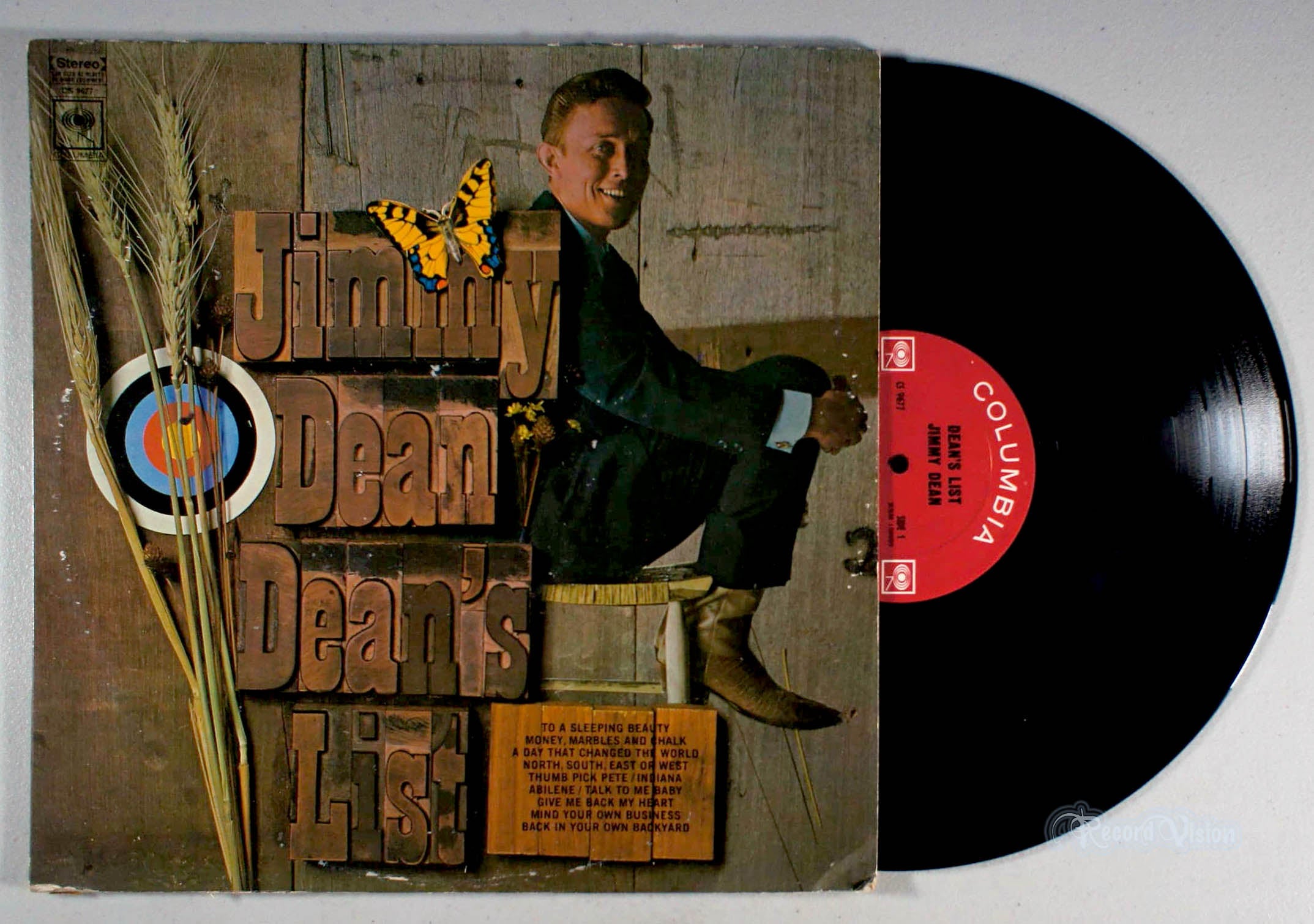 Jimmy Dean - Dean's List (front cover) Vinyl