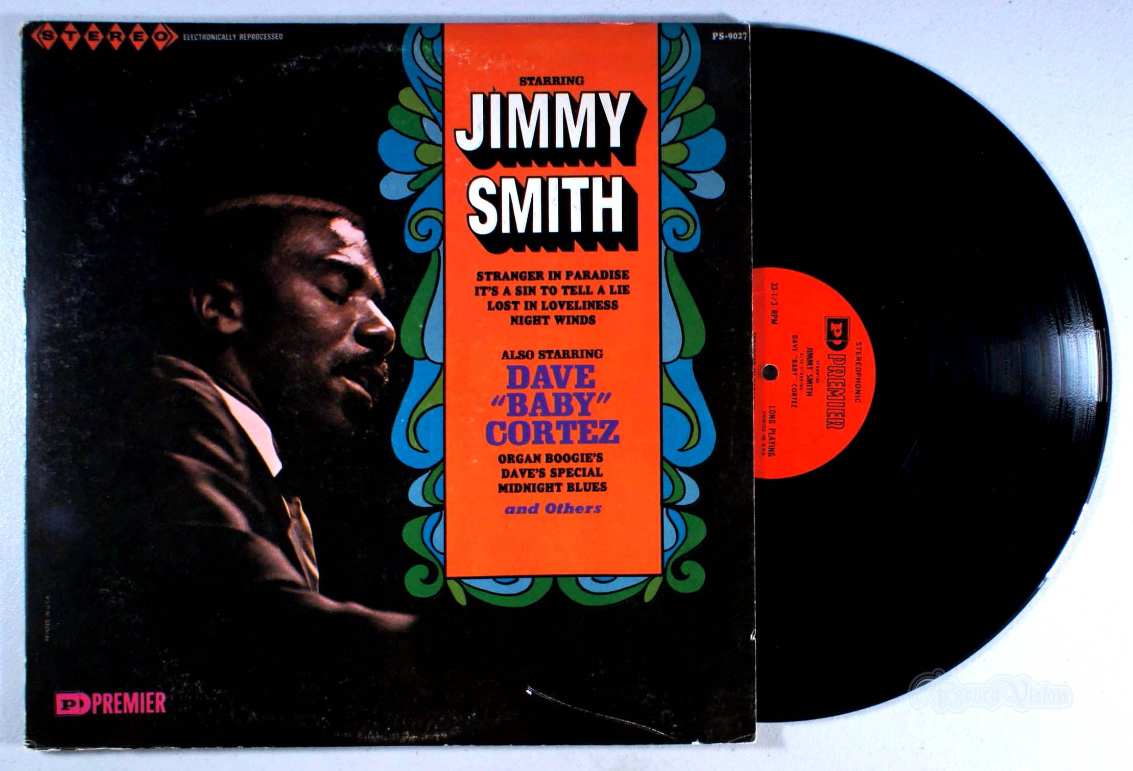 Jimmy Smith - Also Starring Dave "Baby" Cortez (front cover) Vinyl