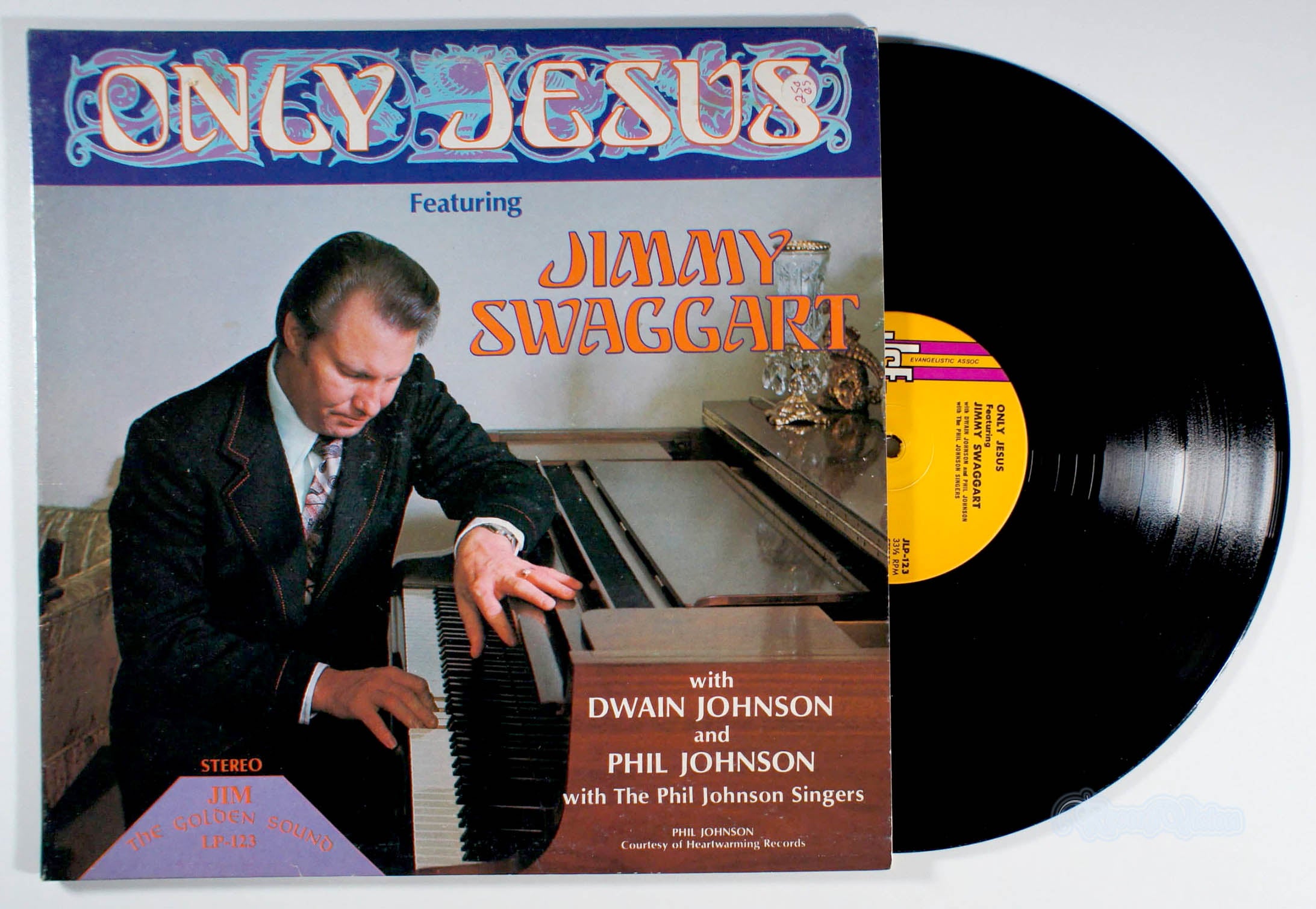 Jimmy Swaggart - Only Jesus (front cover) Vinyl