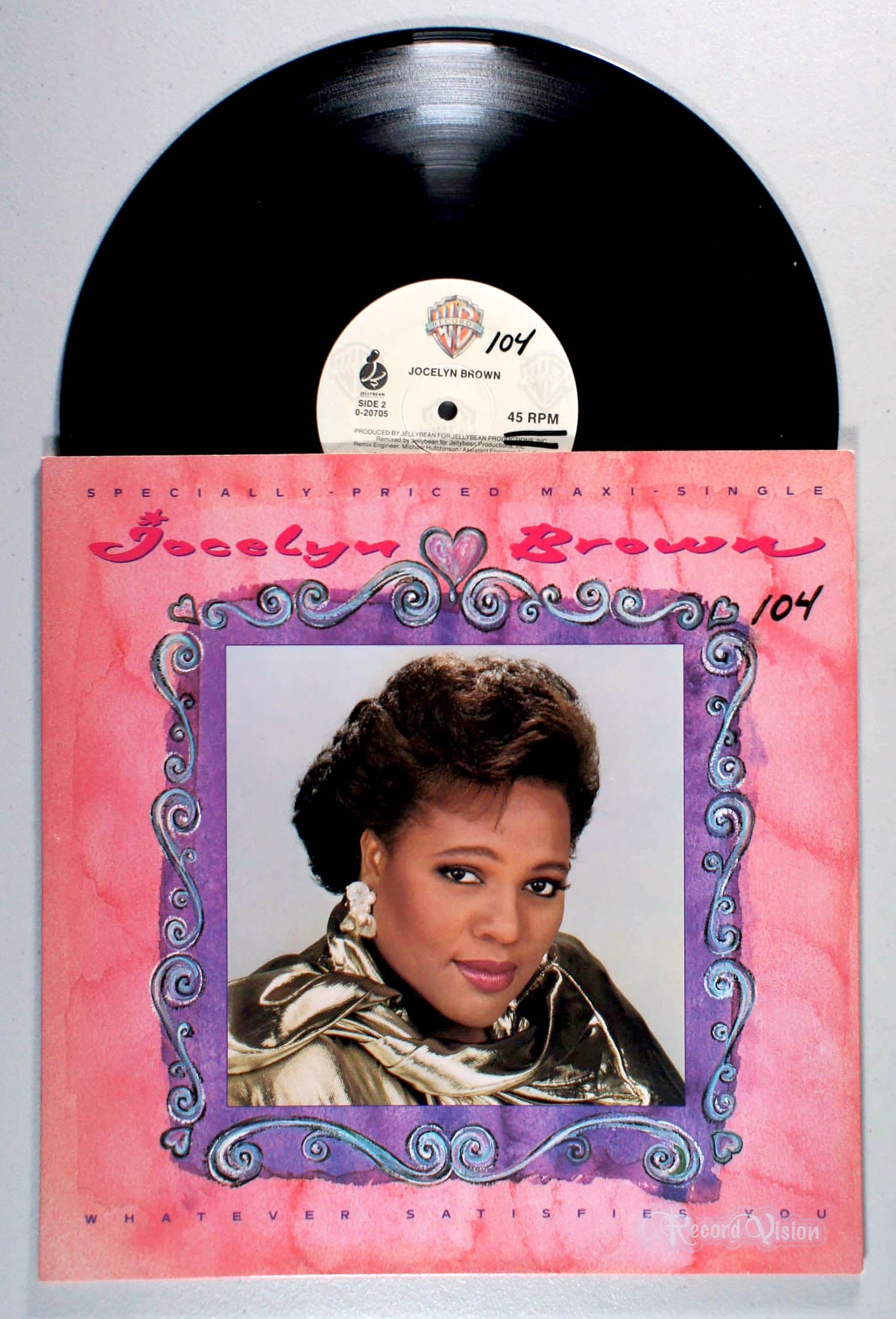 Jocelyn Brown - Whatever Satisfies You (front cover) Vinyl