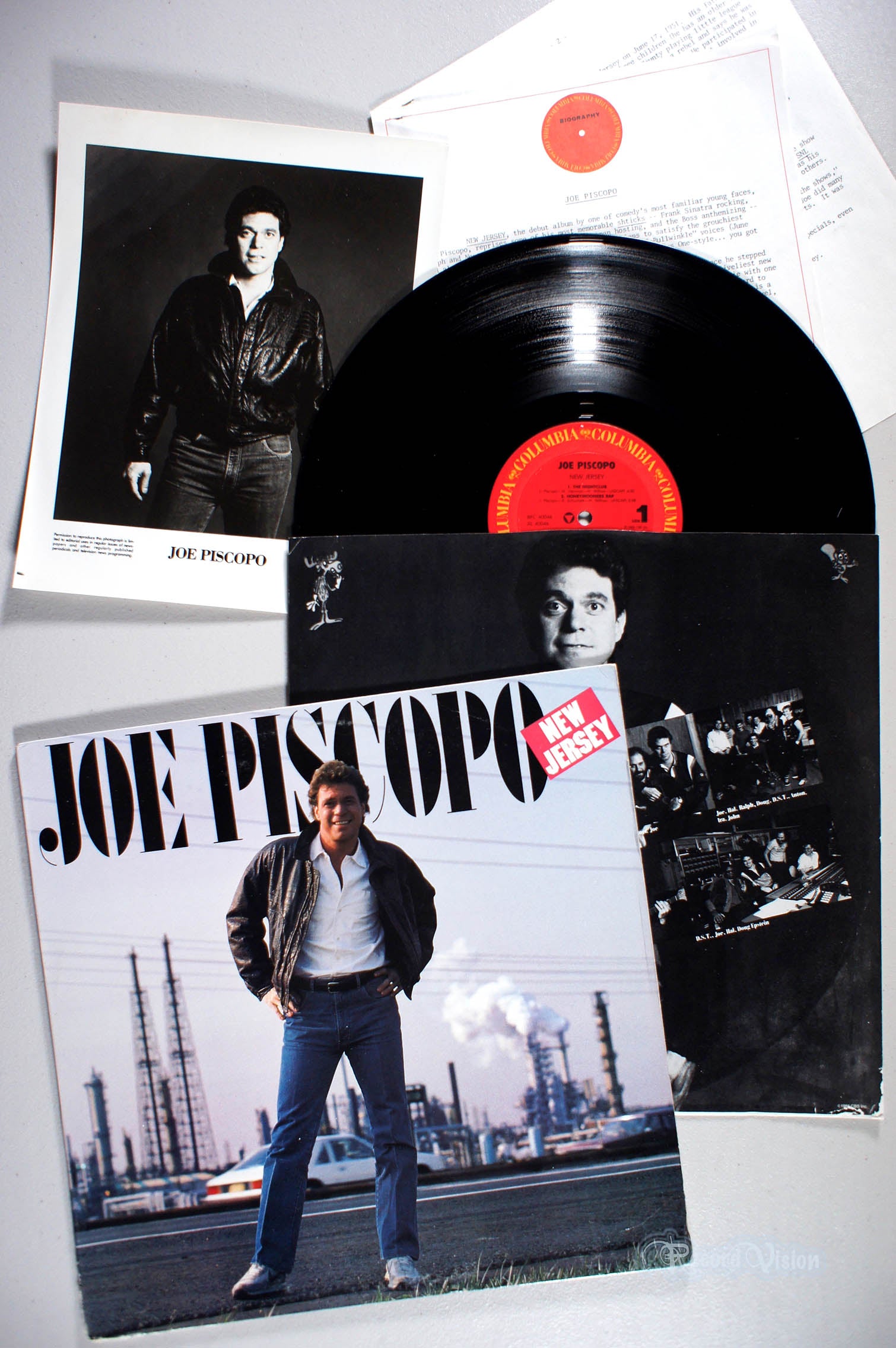 Joe Piscopo - New Jersey (front cover) Vinyl