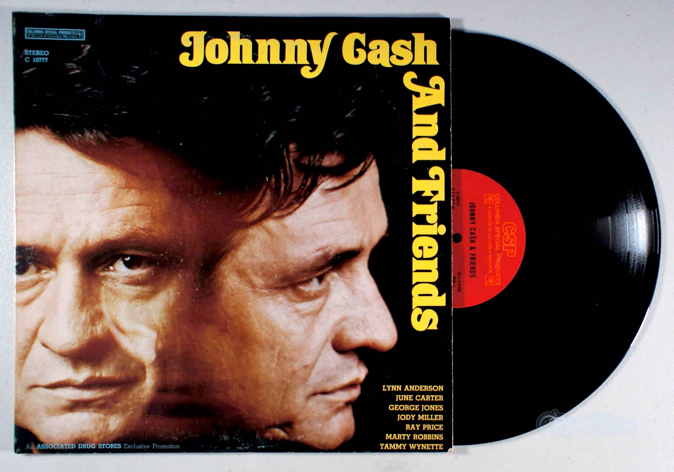 Johnny Cash - And Friends (front cover) Vinyl