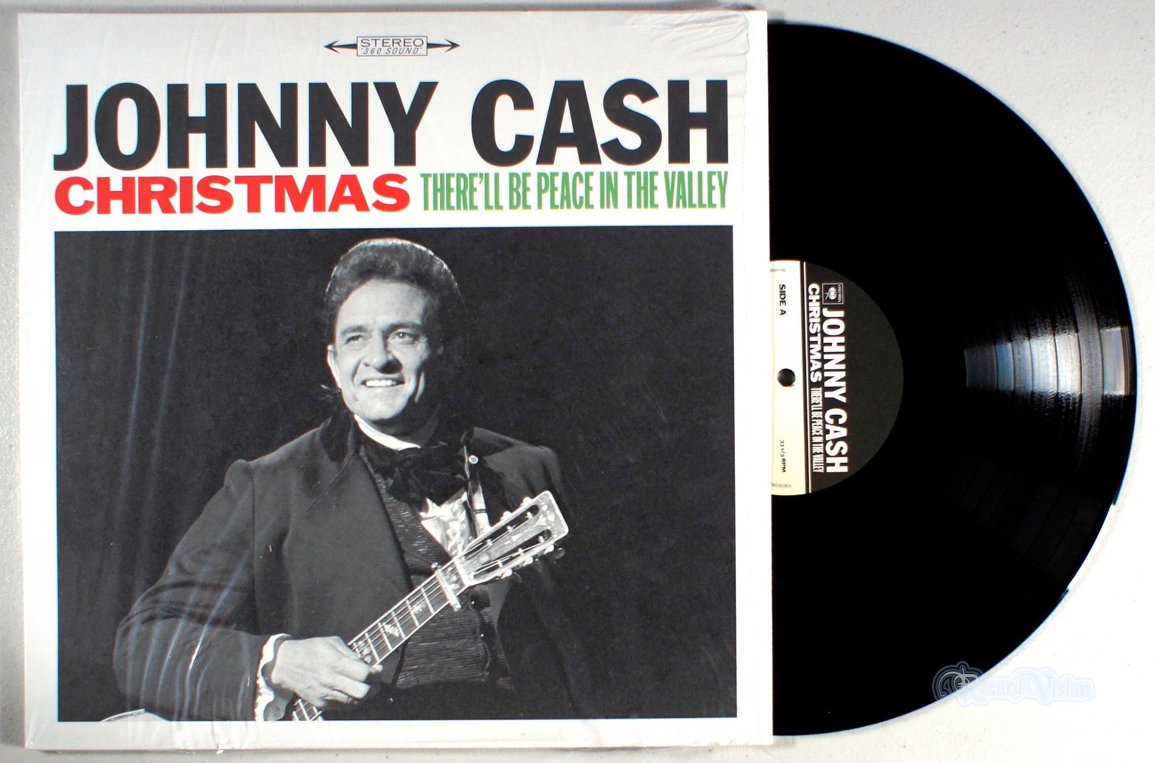 Johnny Cash - Christmas: There'll Be Peace in the Valley (front cover) Vinyl