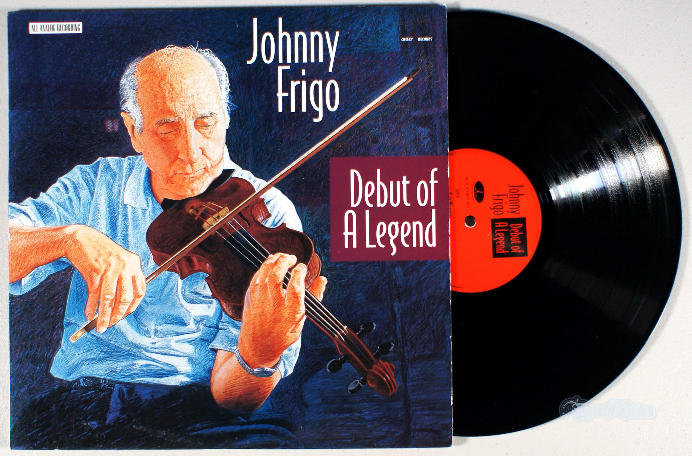 Johnny Frigo - Debut of a Legend (front cover) Vinyl