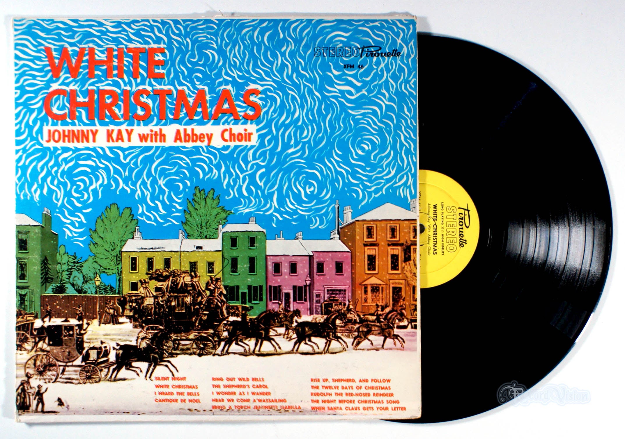 Johnny Kay - White Christmas (front cover) Vinyl