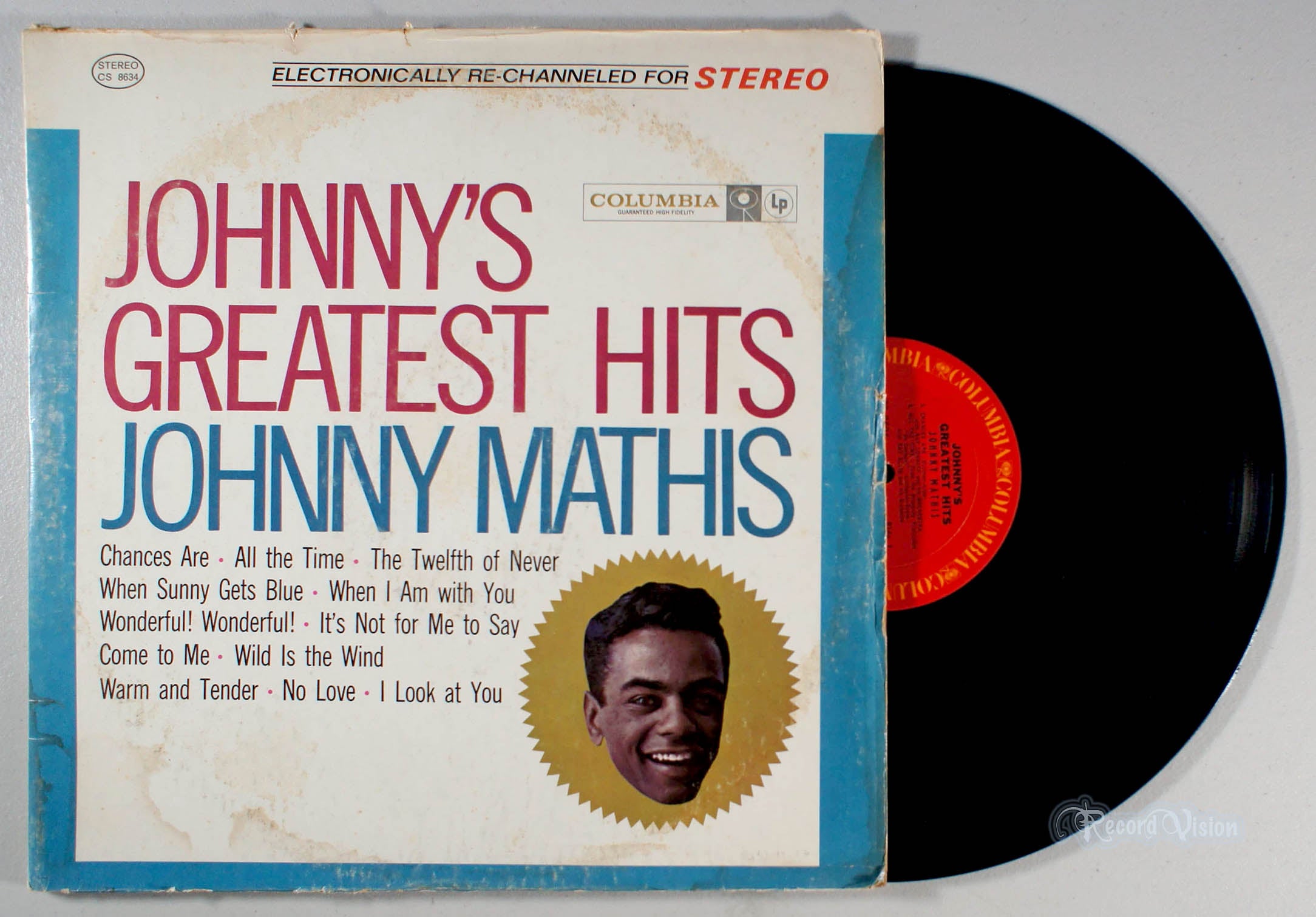 Johnny Mathis - Greatest Hits (front cover) Vinyl