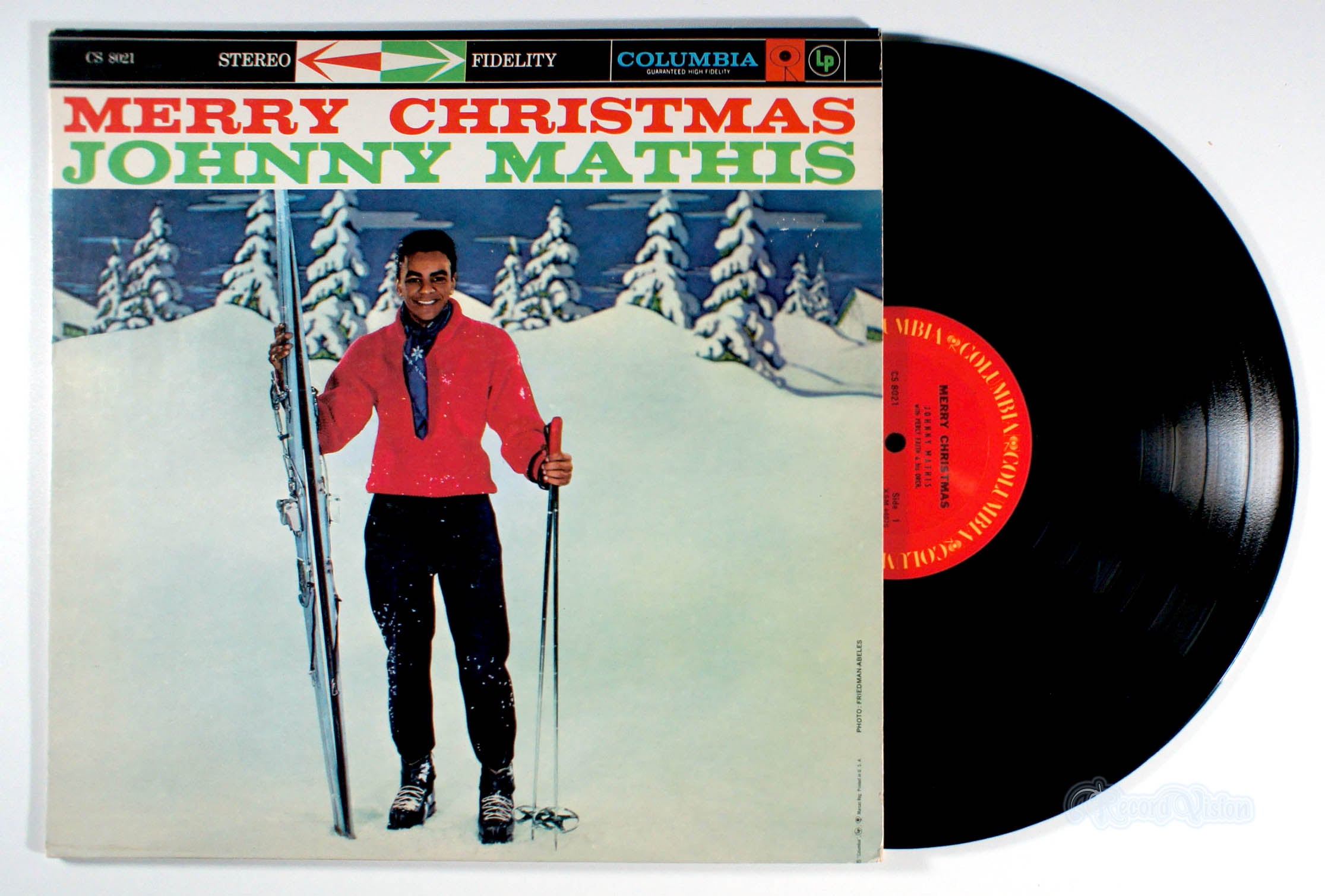 Johnny Mathis - Merry Christmas (front cover) Vinyl