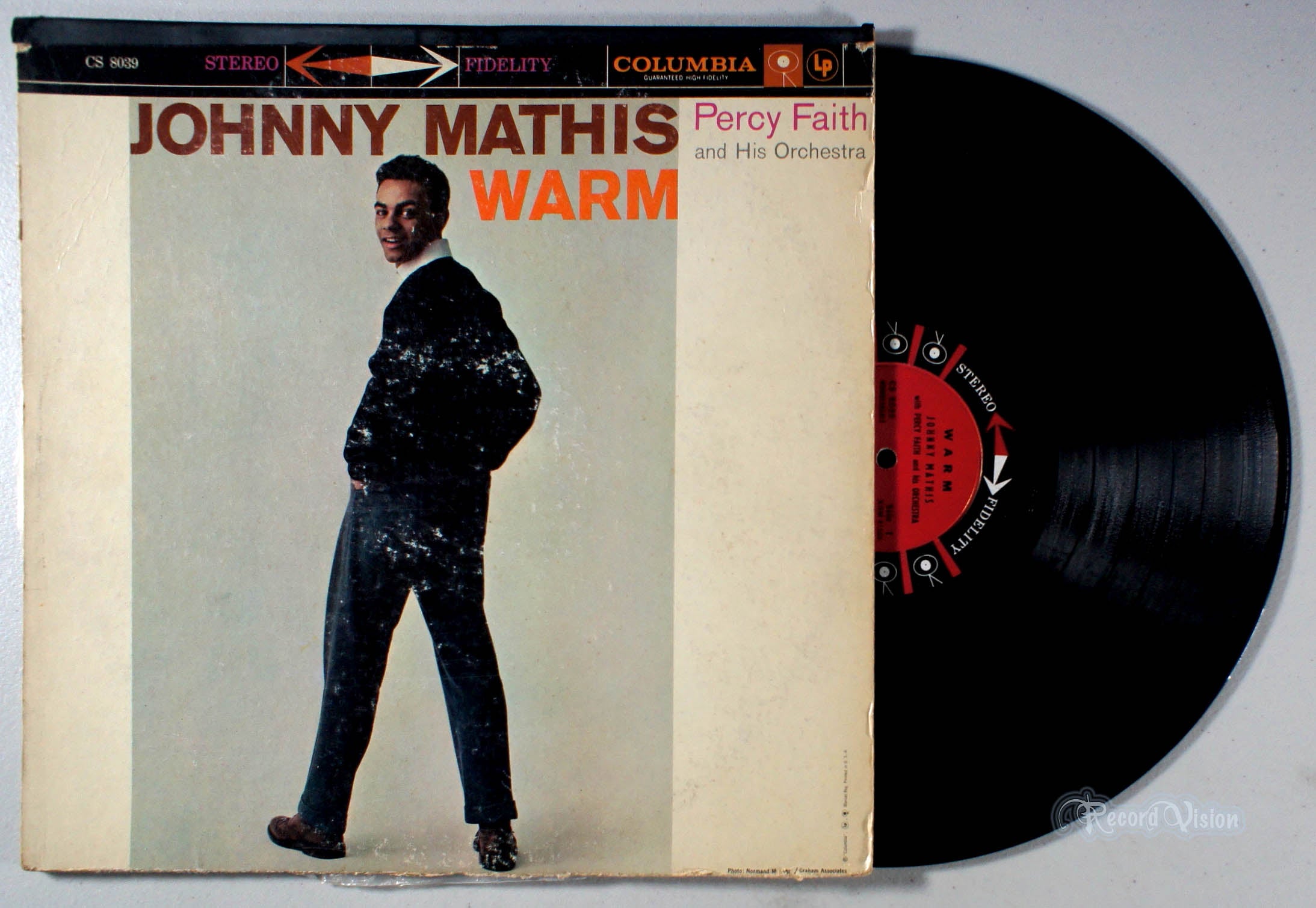 Johnny Mathis - Warm (front cover) Vinyl