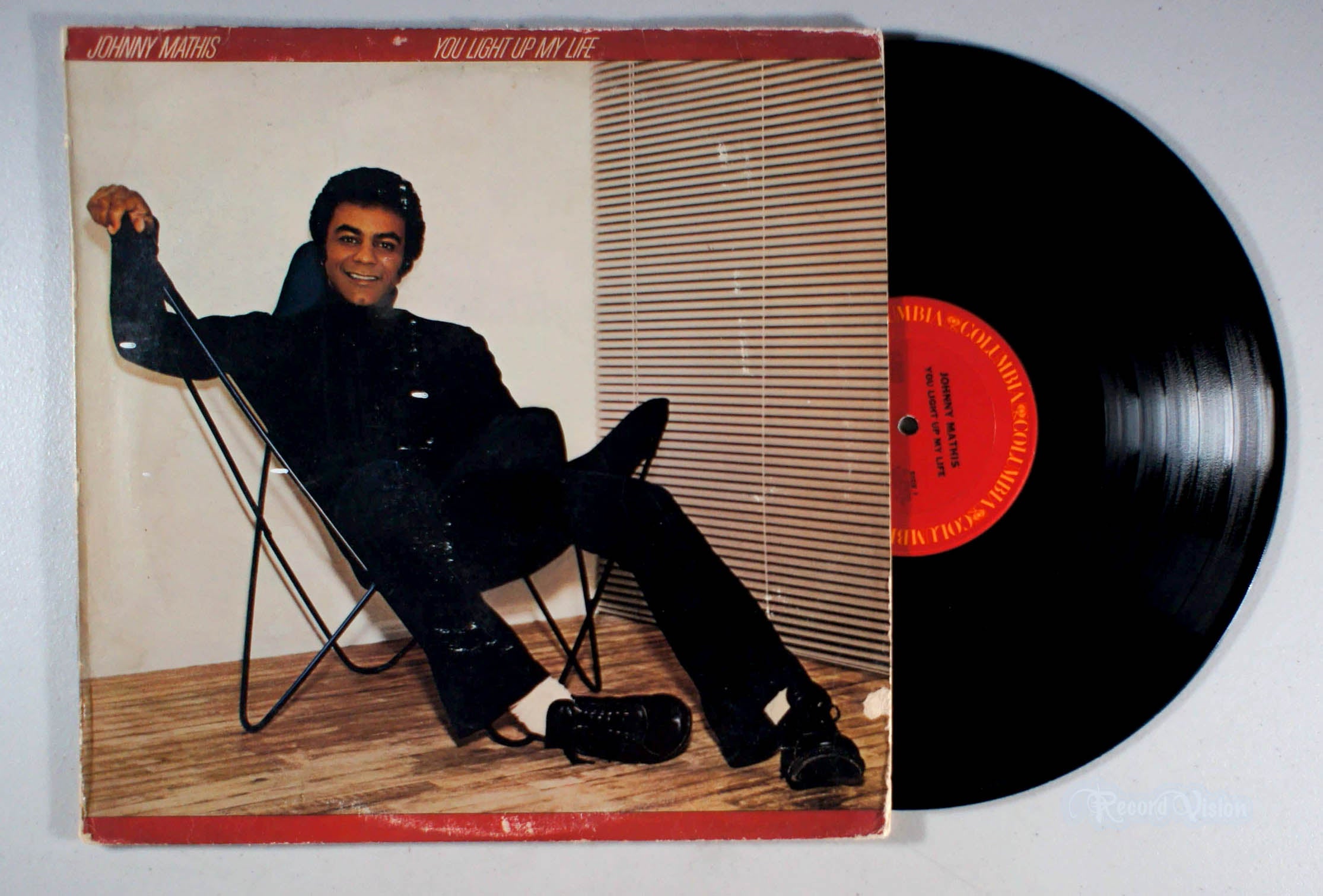 Johnny Mathis - You Light Up My Life (front cover) Vinyl