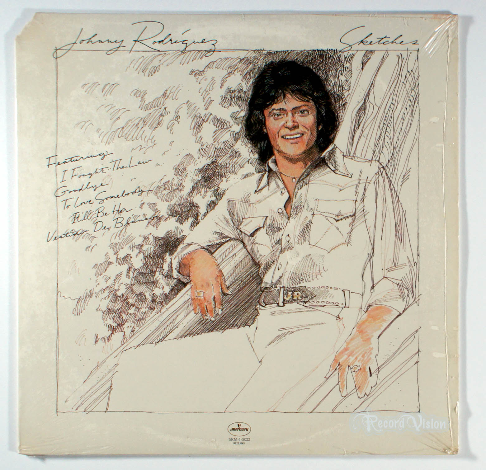 Johnny Rodriguez - Sketches (front cover) Vinyl