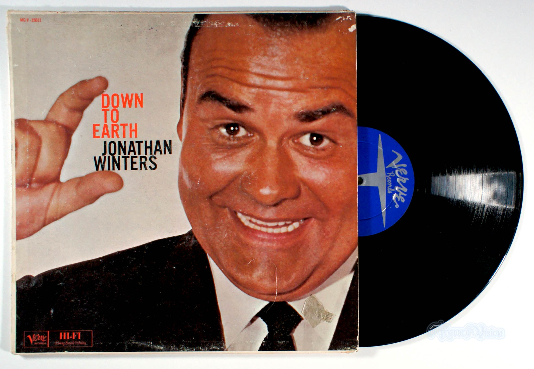 Jonathan Winters - Down to Earth (front cover) Vinyl