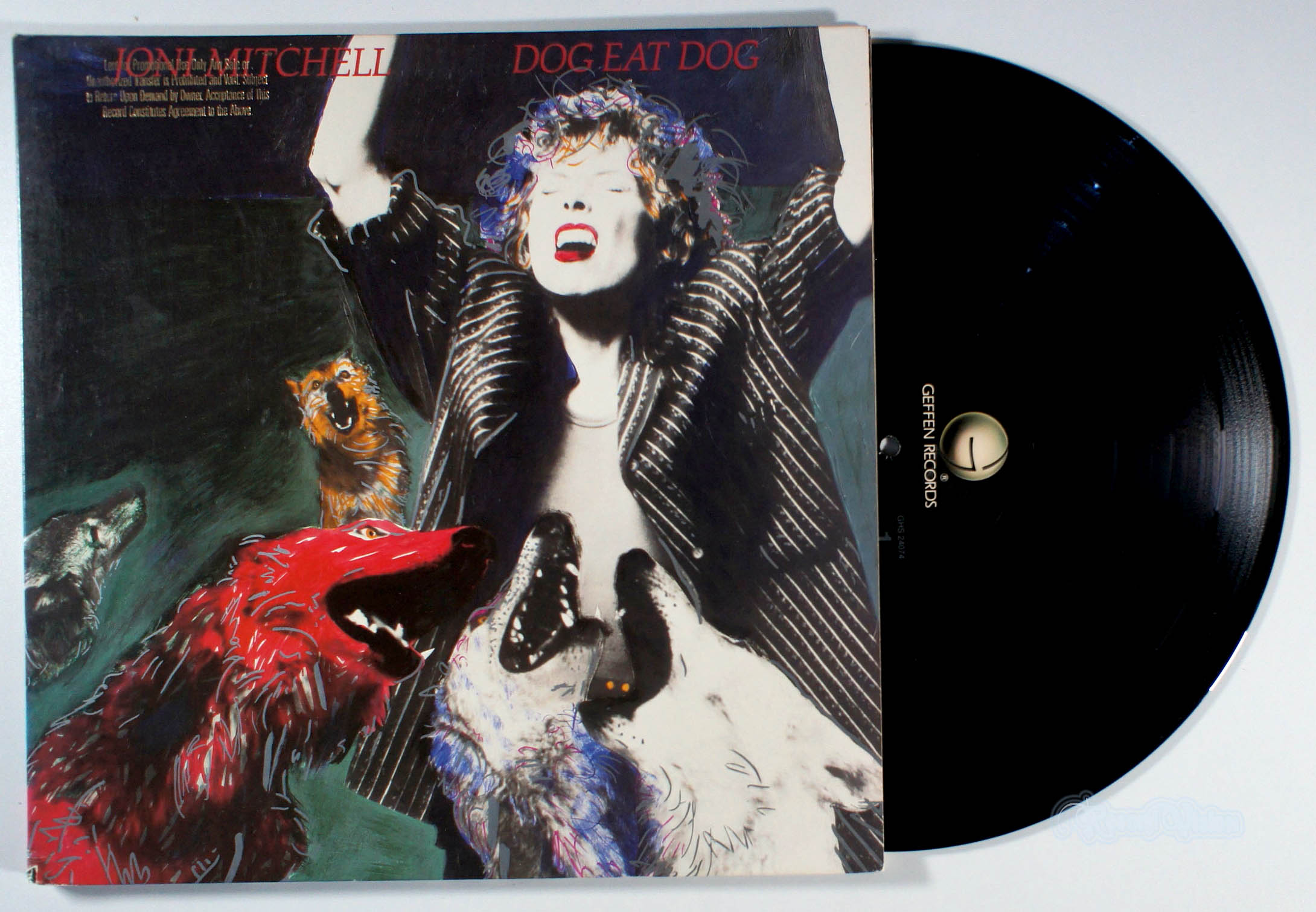 Joni Mitchell - Dog Eat Dog (front cover) Vinyl
