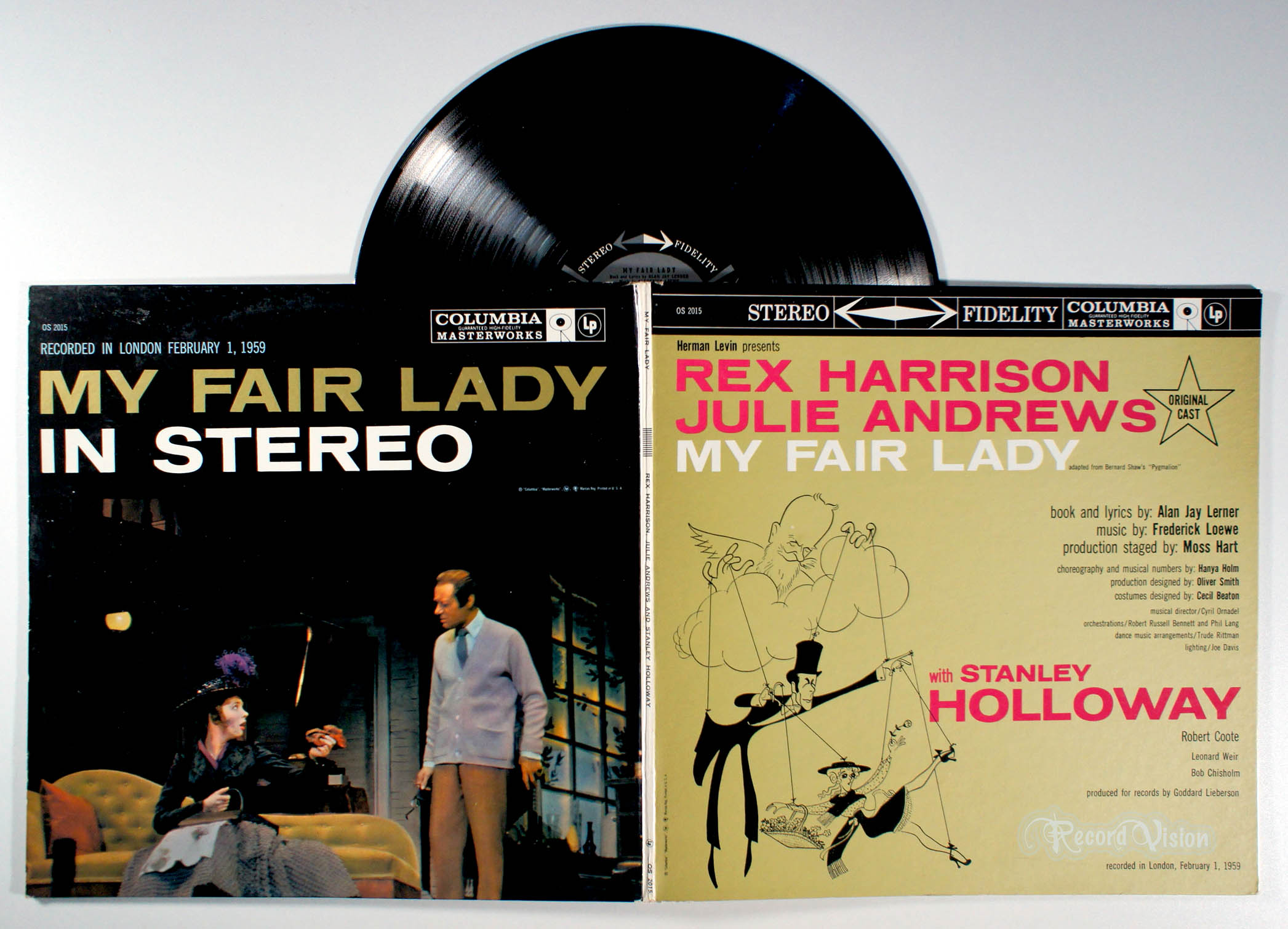 Julie Andrews - My Fair Lady (London Cast) (front cover) Vinyl