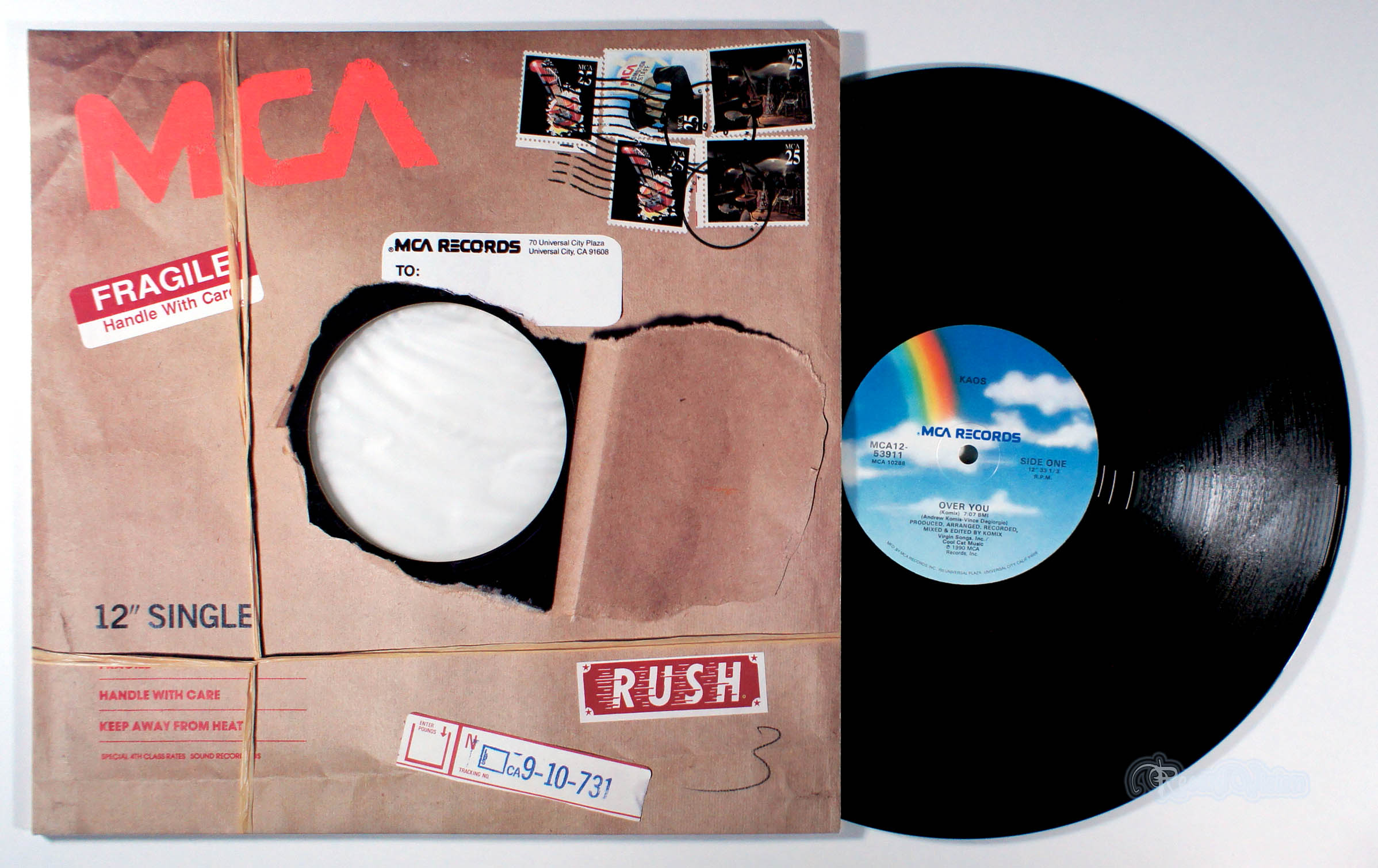 Kaos - Over You (12" Single) (front cover) Vinyl