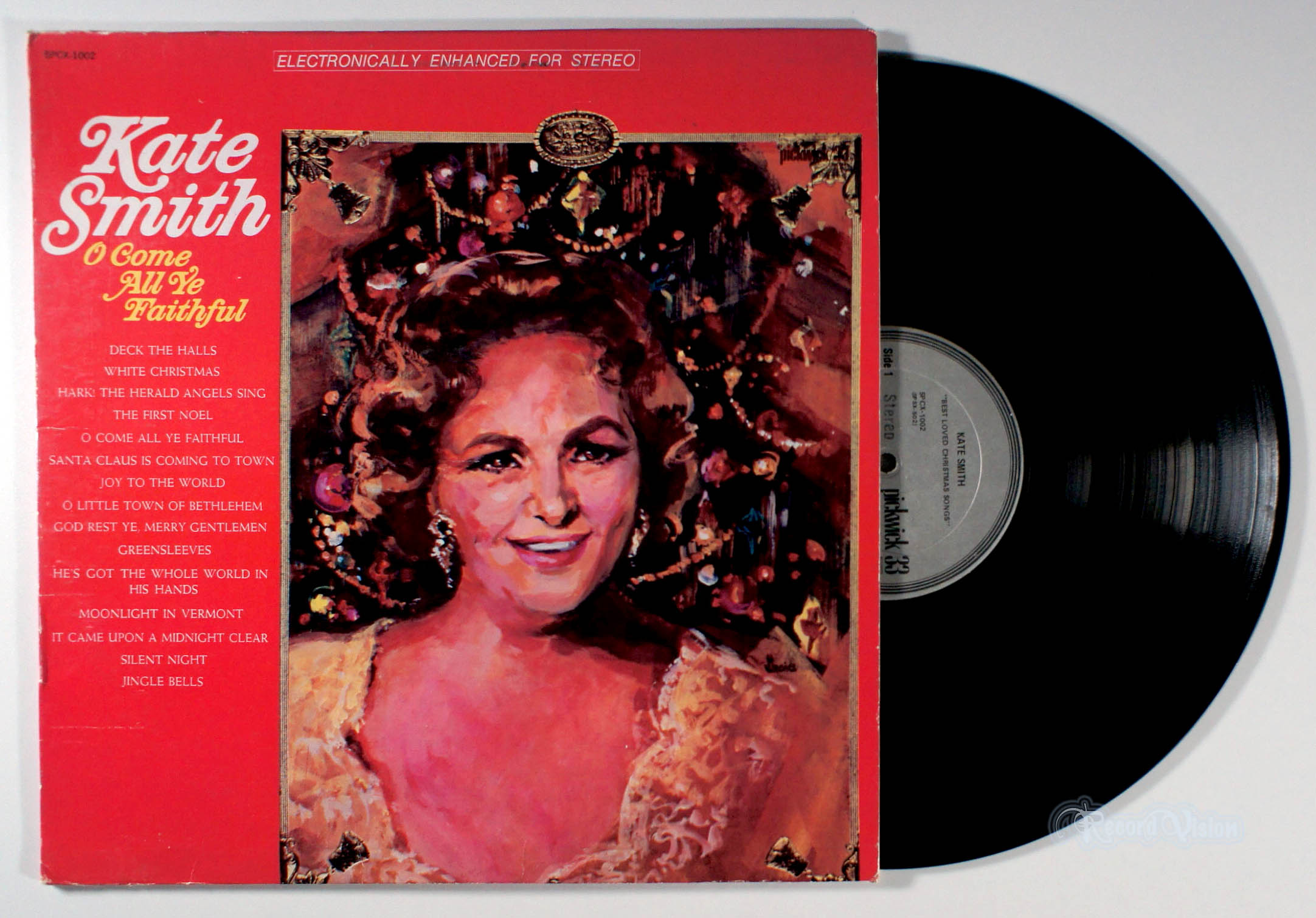 Kate Smith - O Come All Ye Faithful (front cover) Vinyl