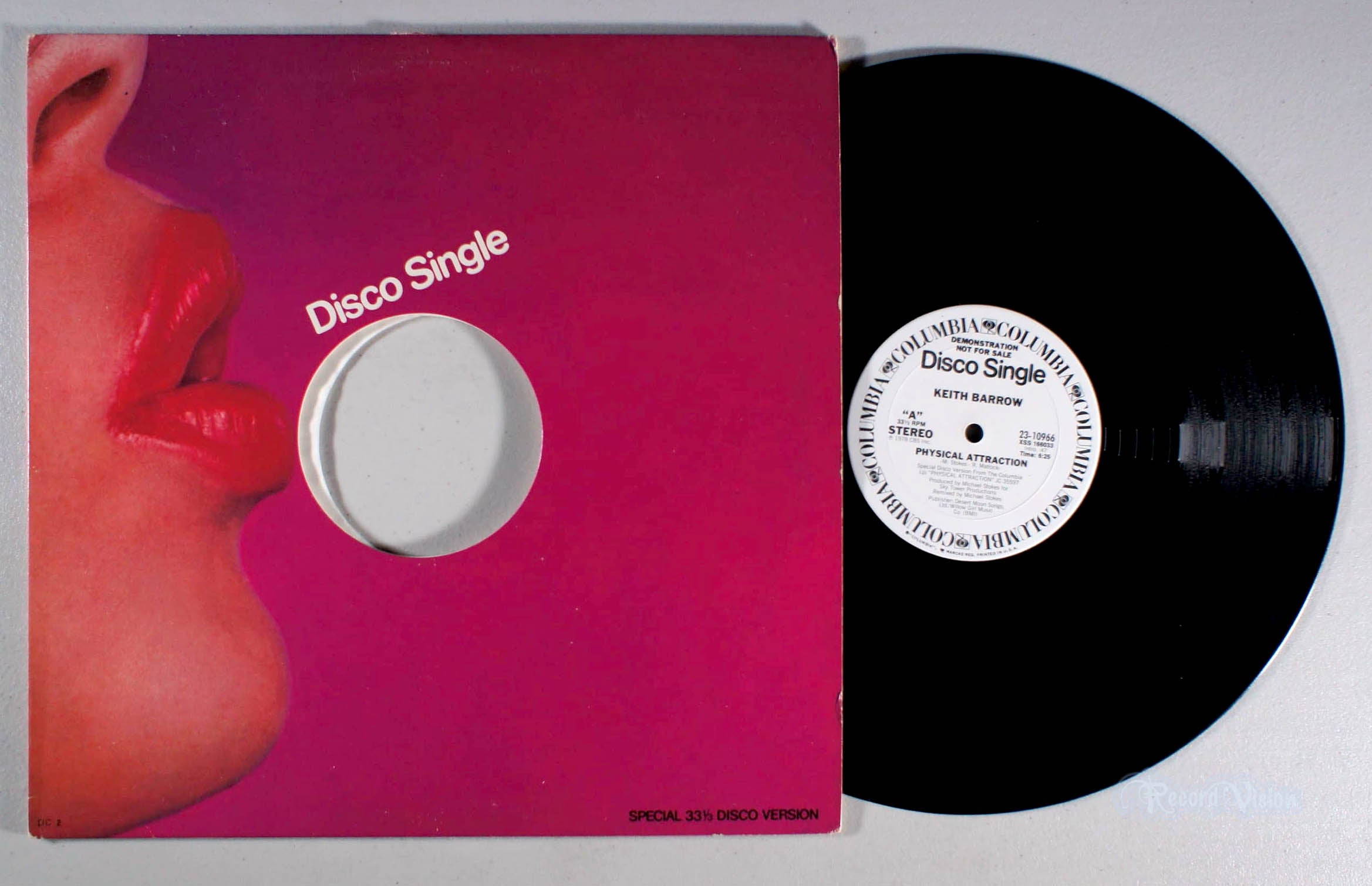 Keith Barrow - Physical Attraction (12" Single) (front cover) Vinyl