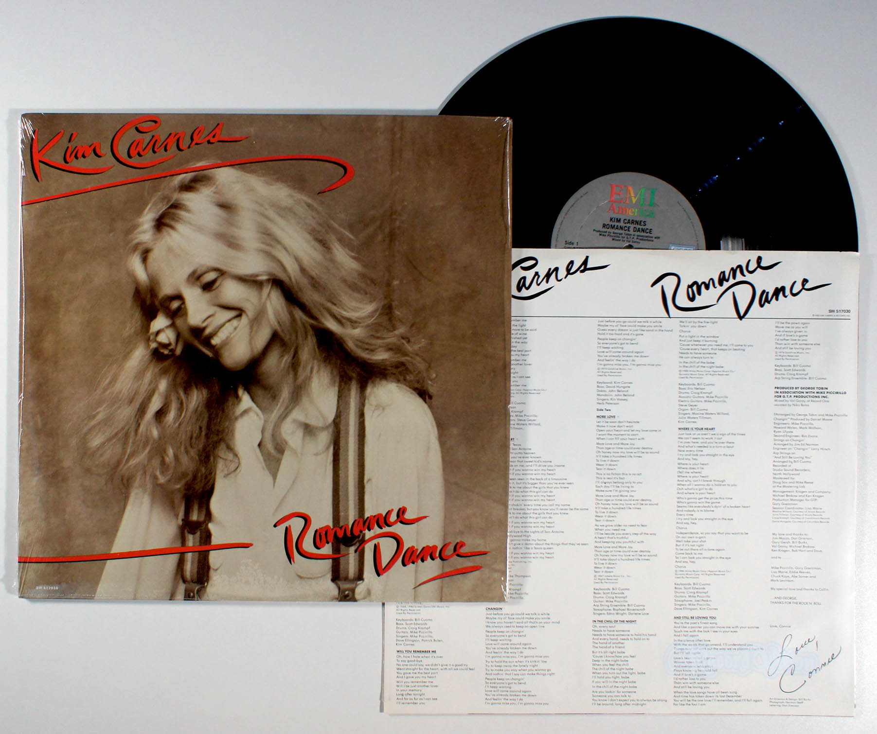 Kim Carnes - Romance Dance (front cover) Vinyl