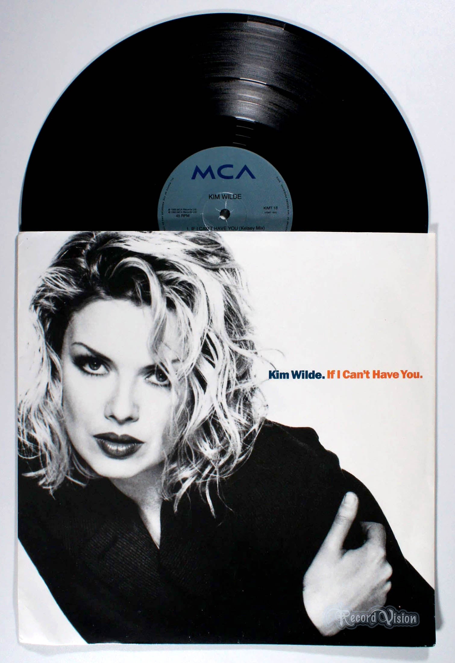 Kim Wilde - If I Can't Have You (front cover) Vinyl