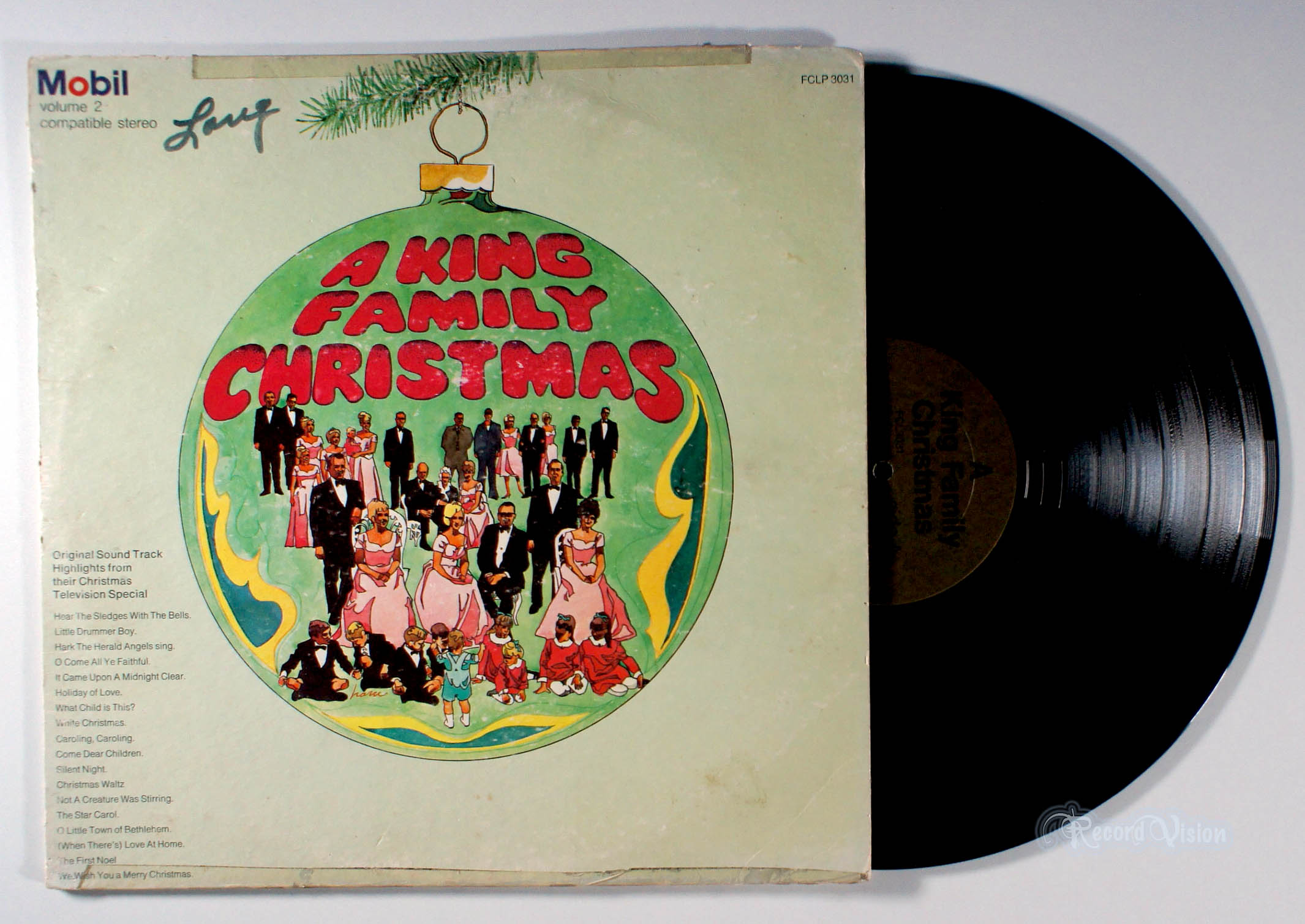 King Family - A Christmas (front cover) Vinyl
