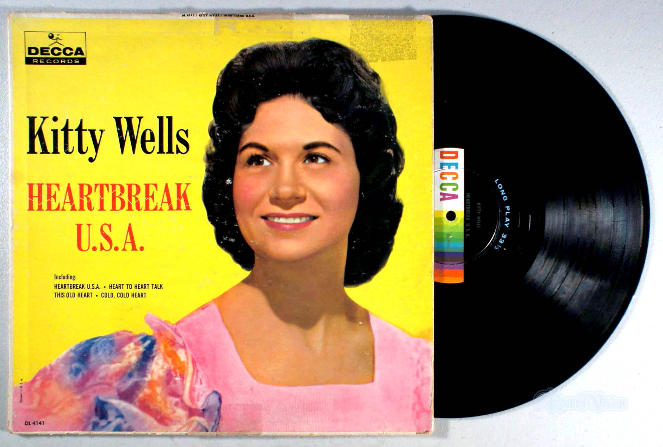 Kitty Wells - Heartbreak USA (front cover) Vinyl