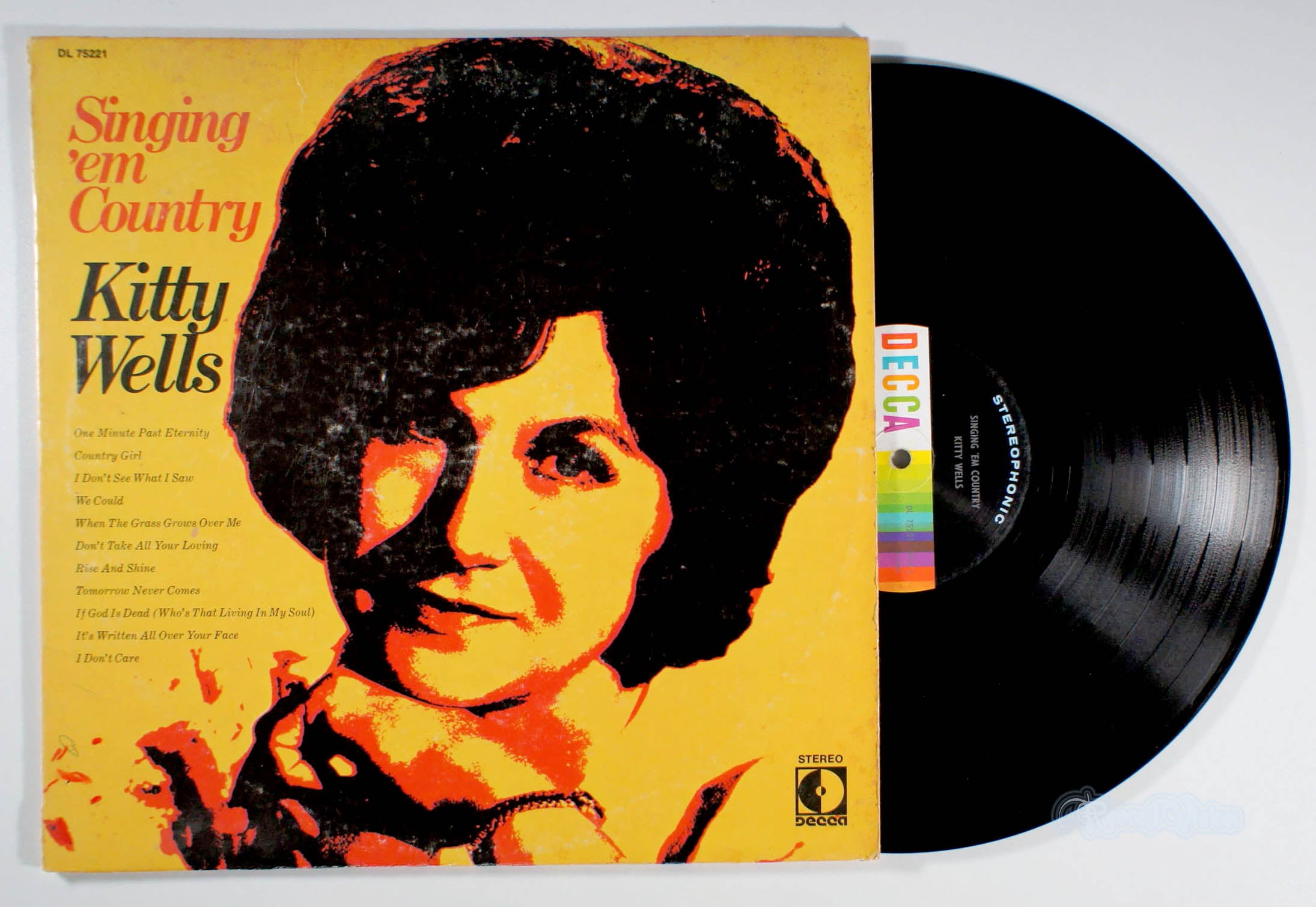 Kitty Wells - Singing 'Em Country (front cover) Vinyl