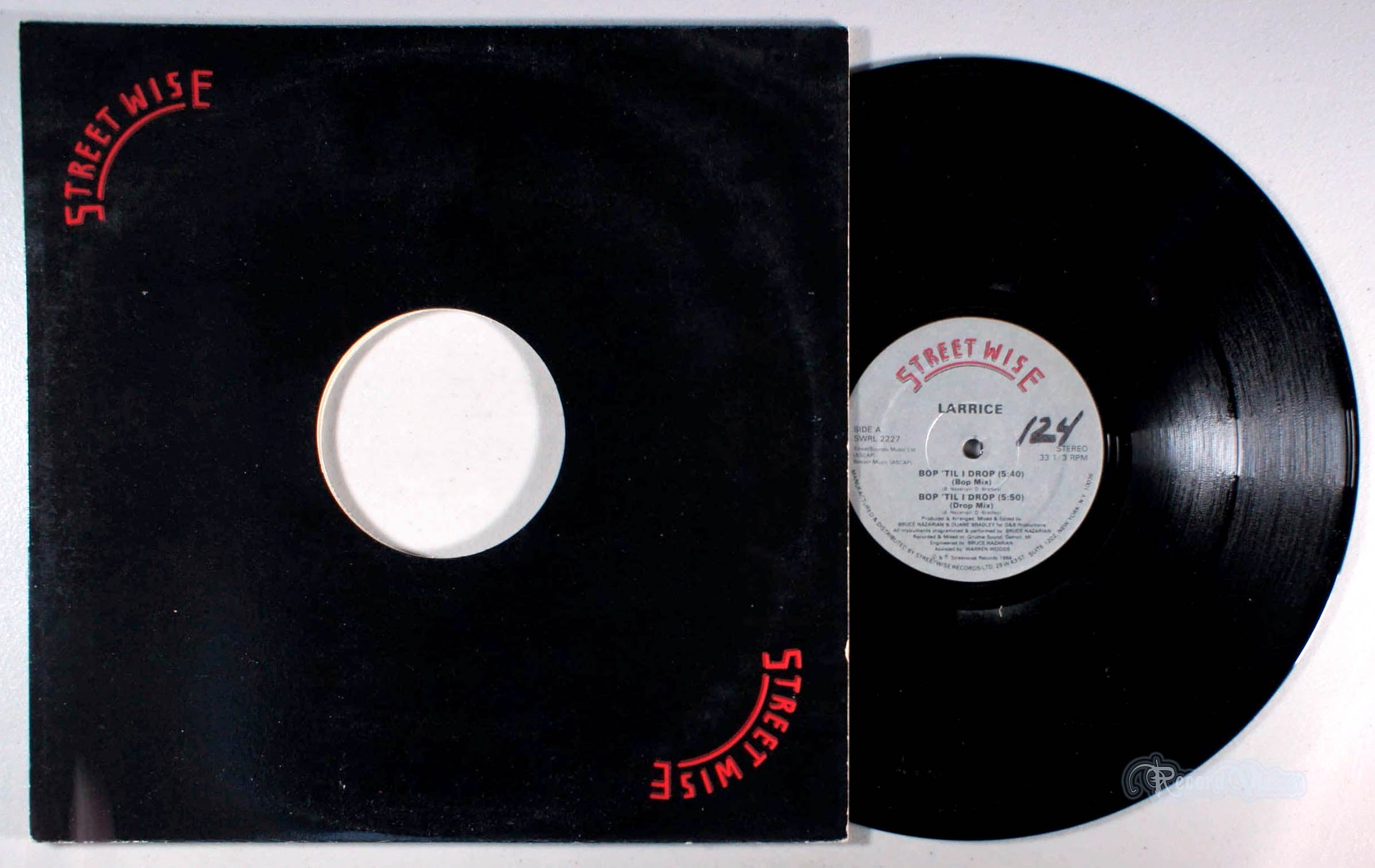 Larrice - Bop 'Til I Drop (front cover) Vinyl