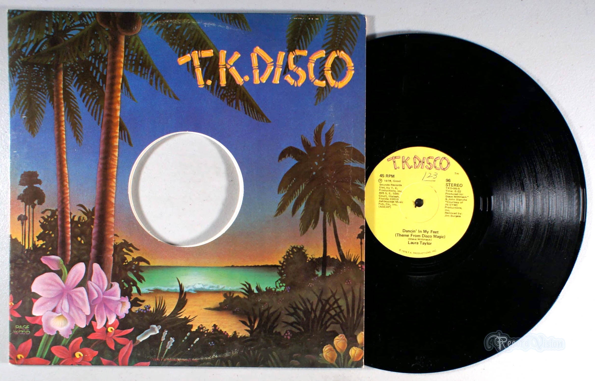 Laura Taylor - Dancin' in My Feet (12" Single) (front cover) Vinyl