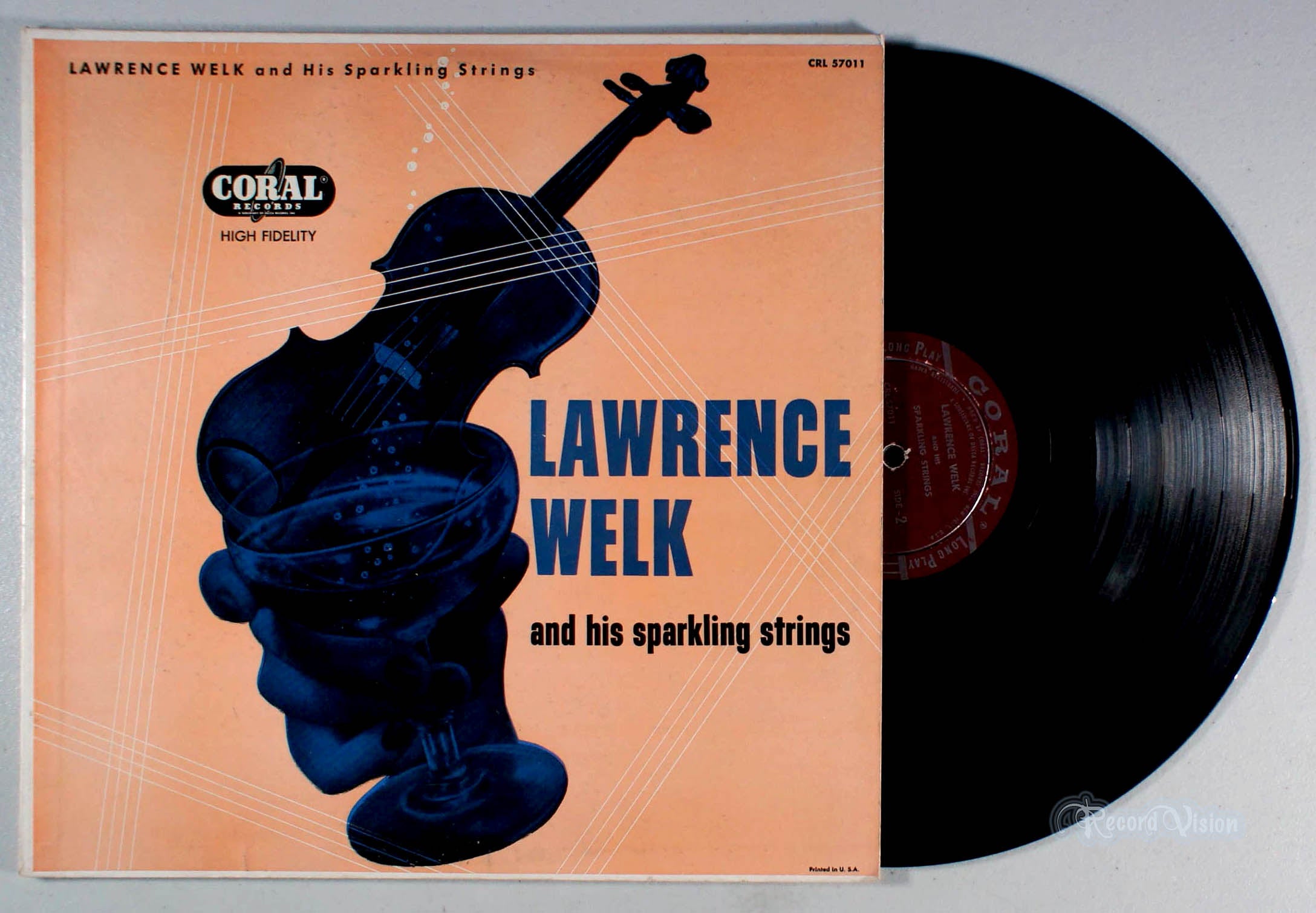 Lawrence Welk - And His Sparkling Strings (front cover) Vinyl