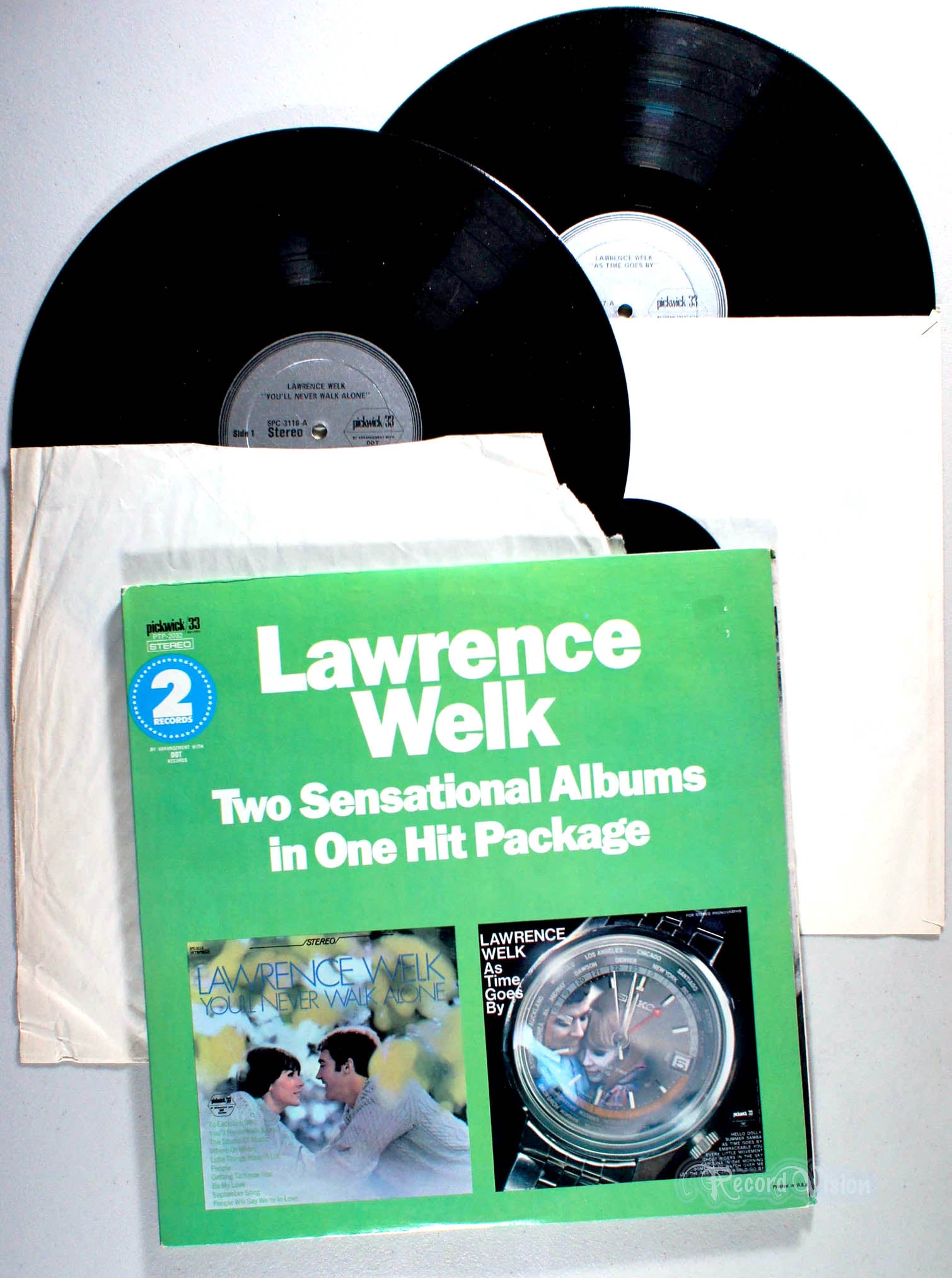 Lawrence Welk - Two Sensational Albums (front cover) Vinyl